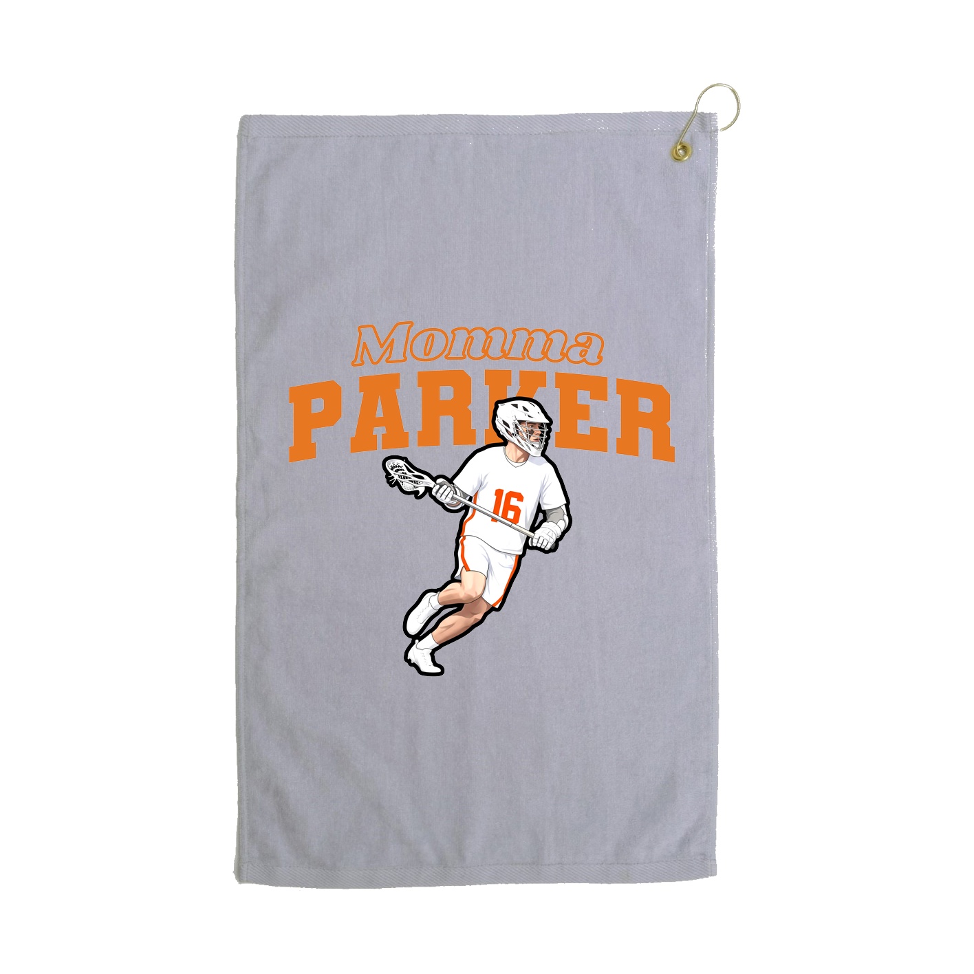 Golf Towel — Mothers Day Block in Grey