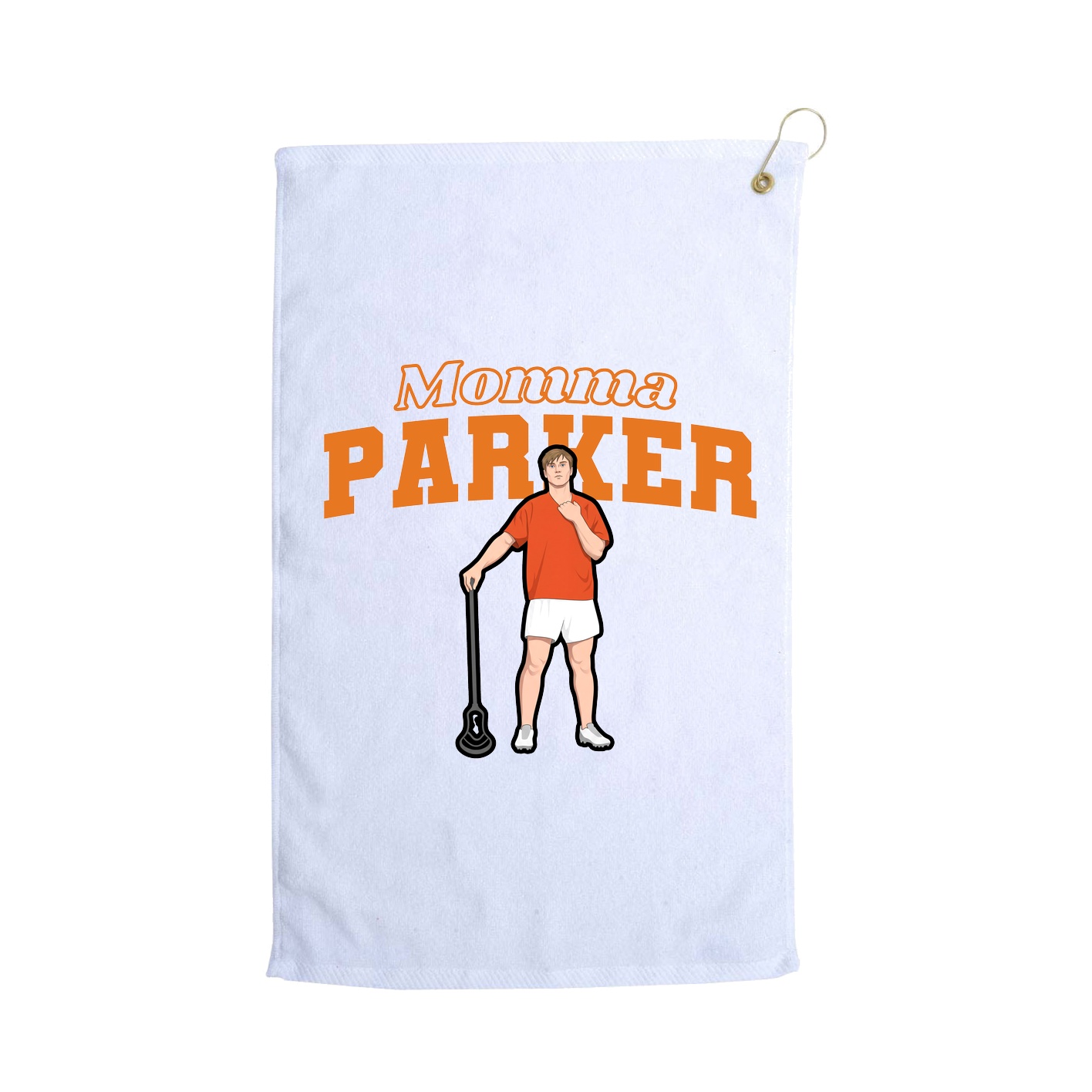 Golf Towel — Mothers Day Block in White