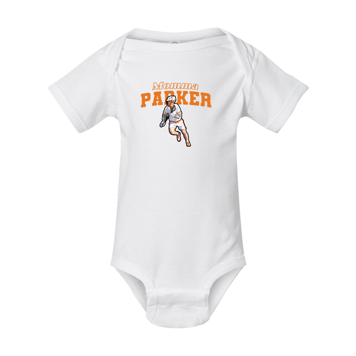Baby Onesie — Mothers Day Block in White