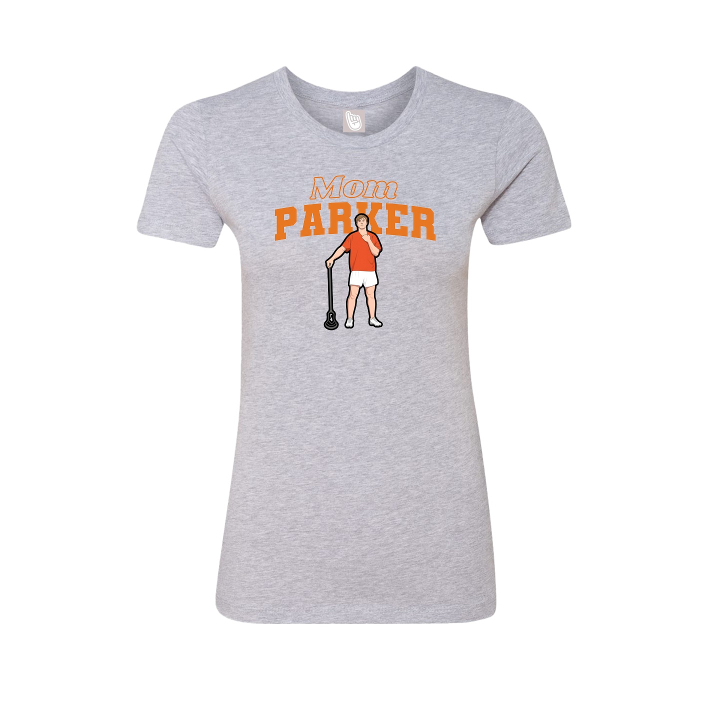 Womens Tee — Mothers Day Block in Grey