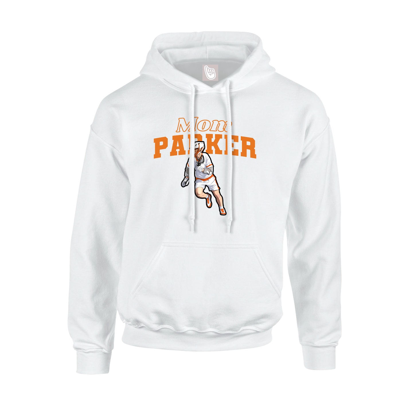 Hoodie — Mothers Day Block in White