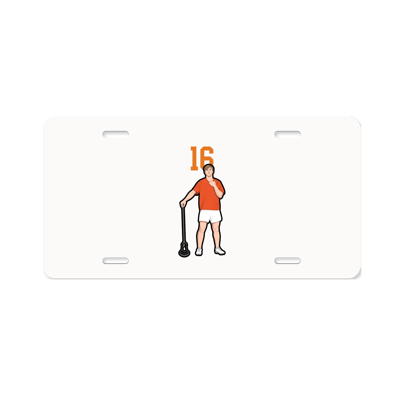 License Plate — Number Top in Classic