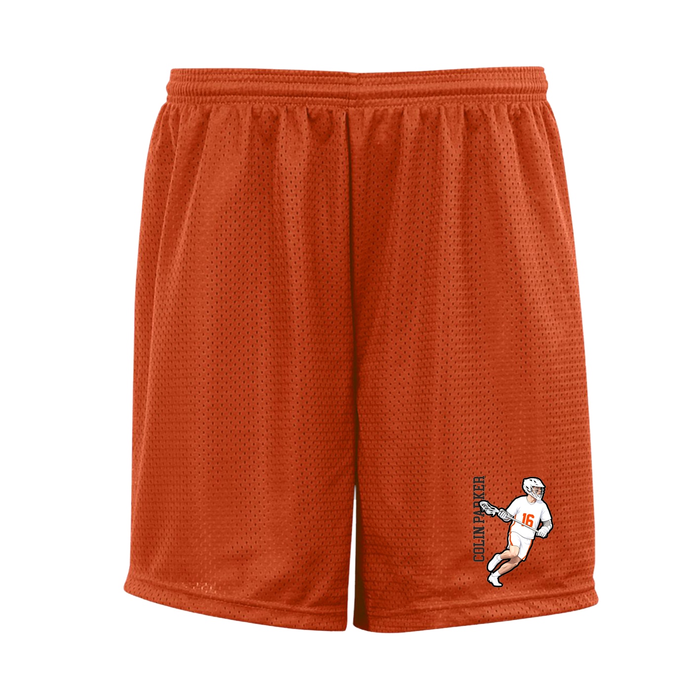 Shorts — Name Vertical in Orange