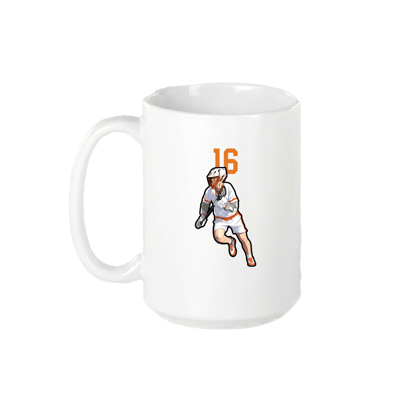 15oz Coffee Mug — Number Top in White