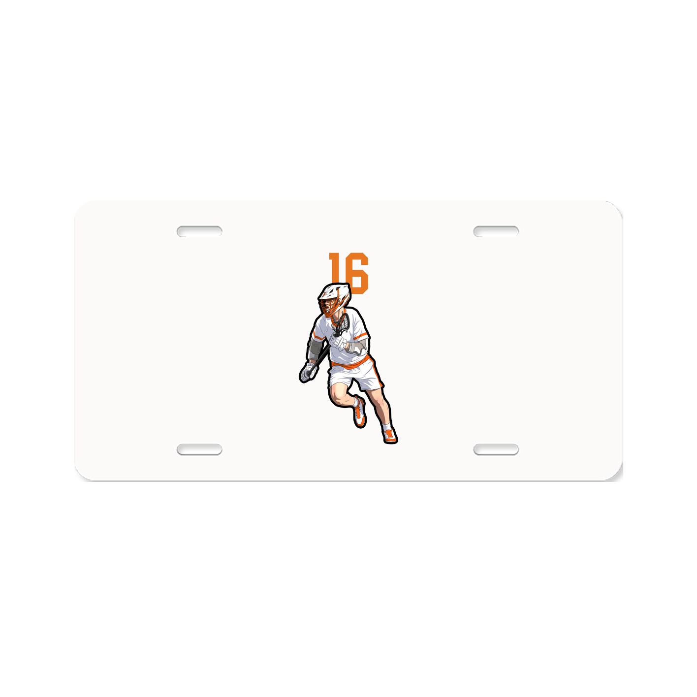 License Plate — Number Top in Classic