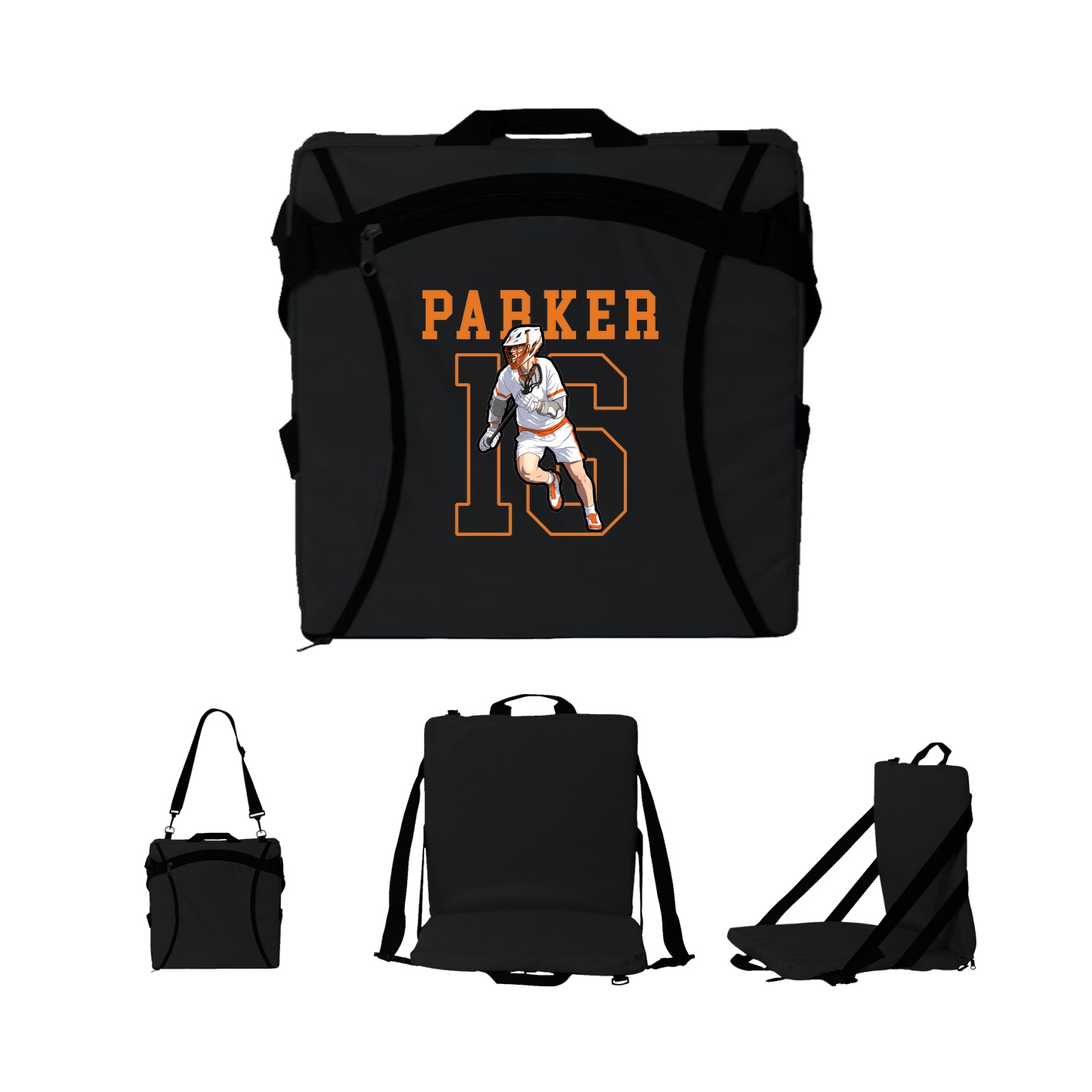 Folding Stadium Seat — Shirsey in Black