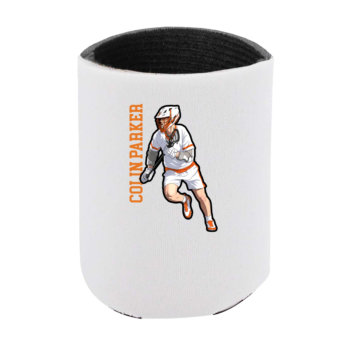 Can Holder — Name Vertical in White