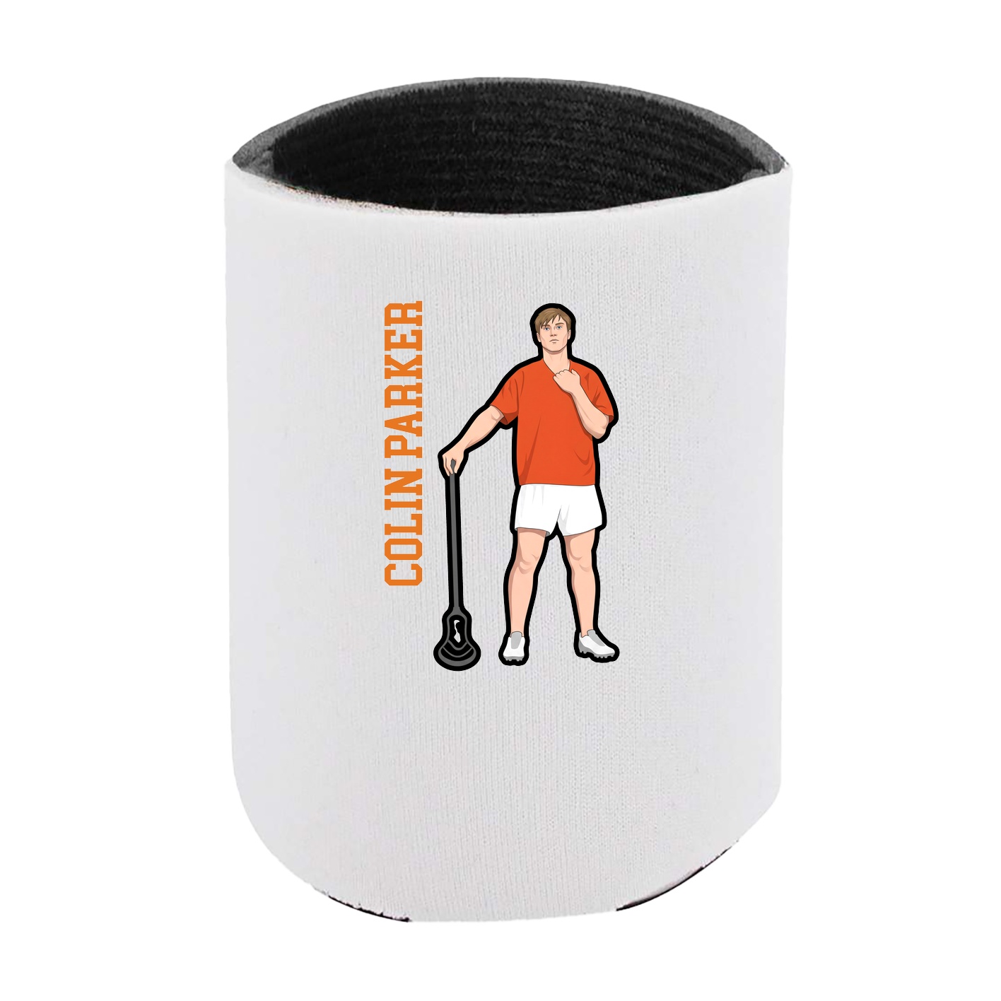 Can Holder — Name Vertical in White