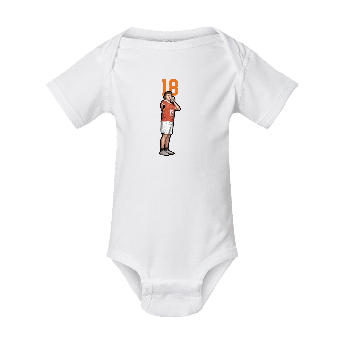 Baby Onesie — Number Top in White