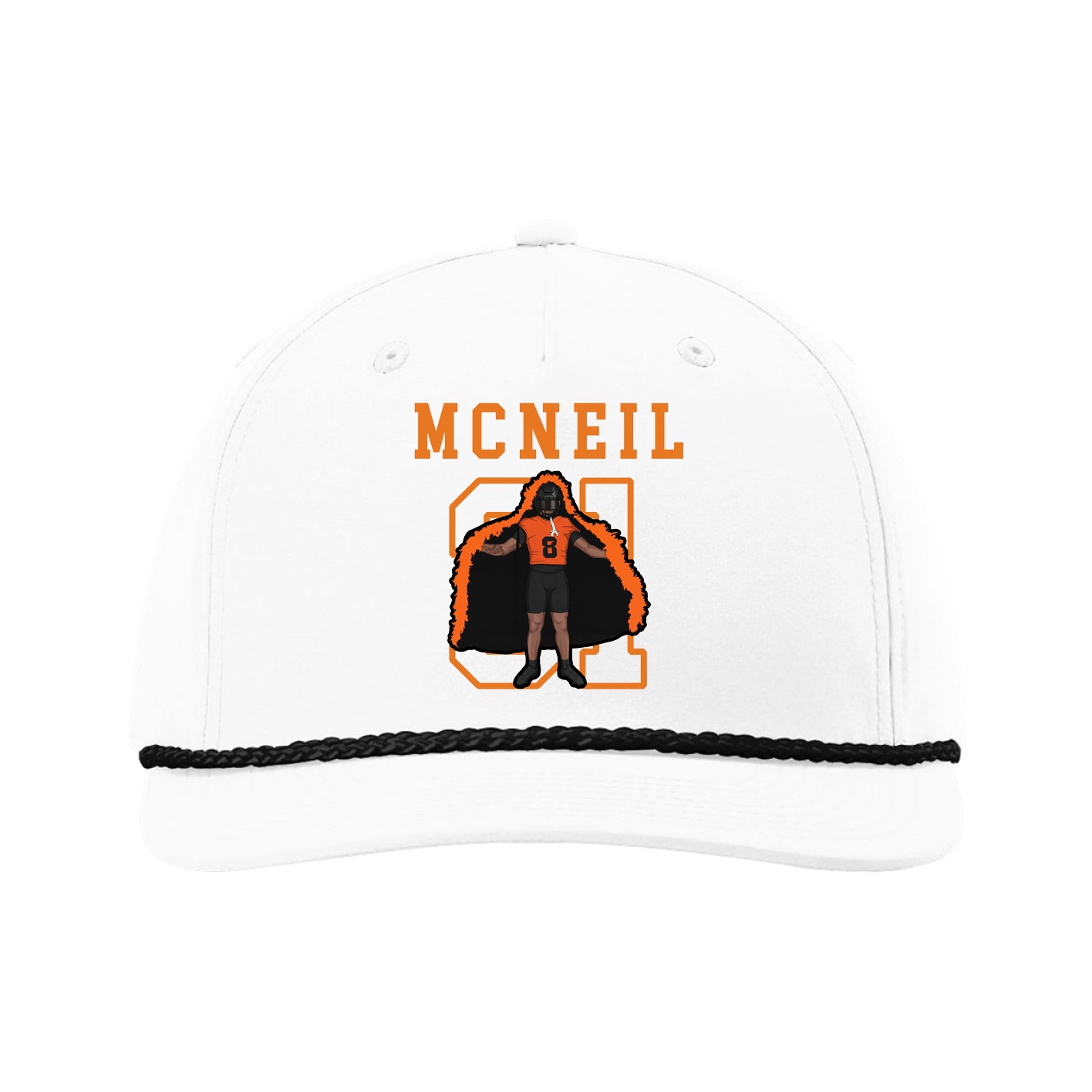 Five-Panel Classic Rope Cap — Shirsey in White