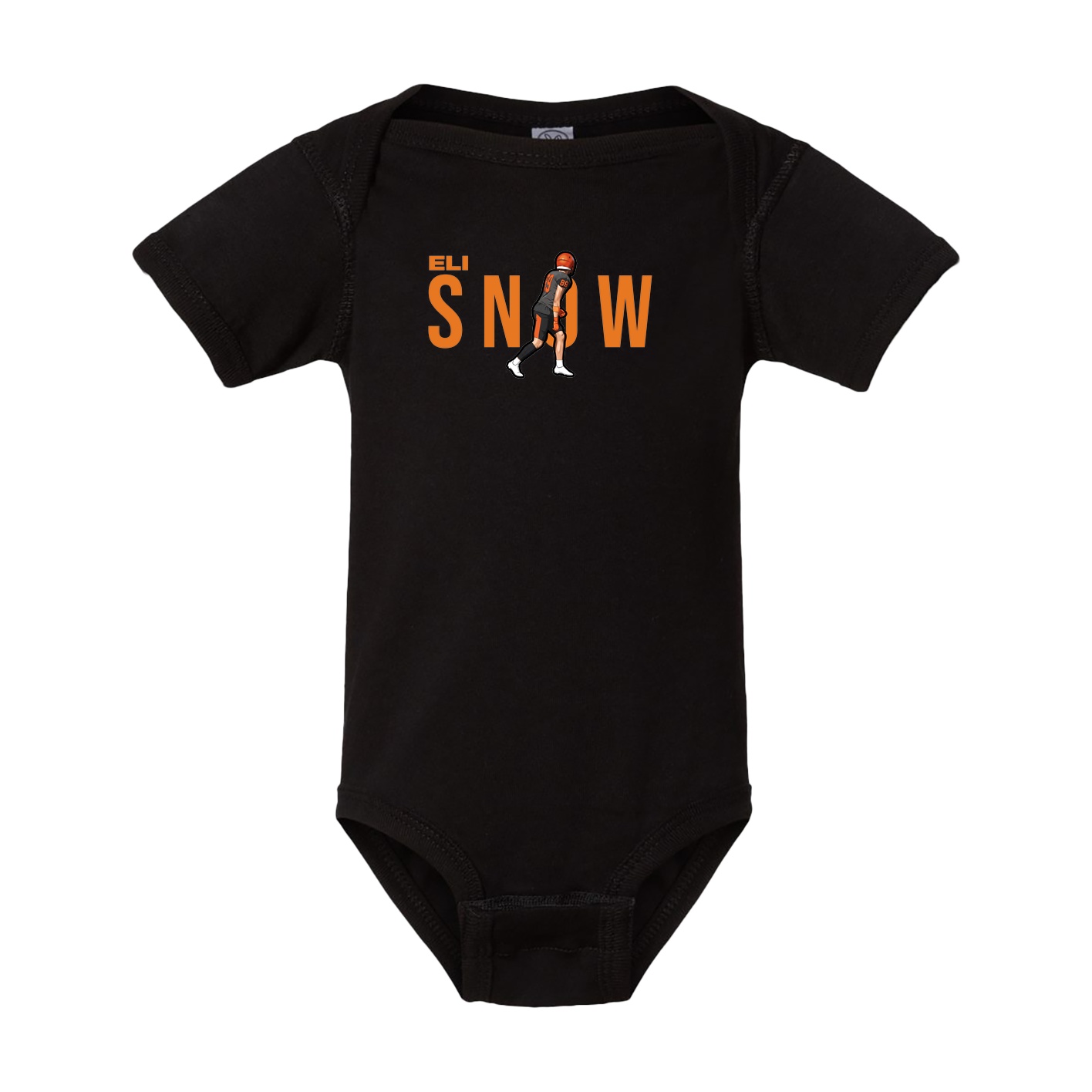 Baby Onesie — Player Name in Black
