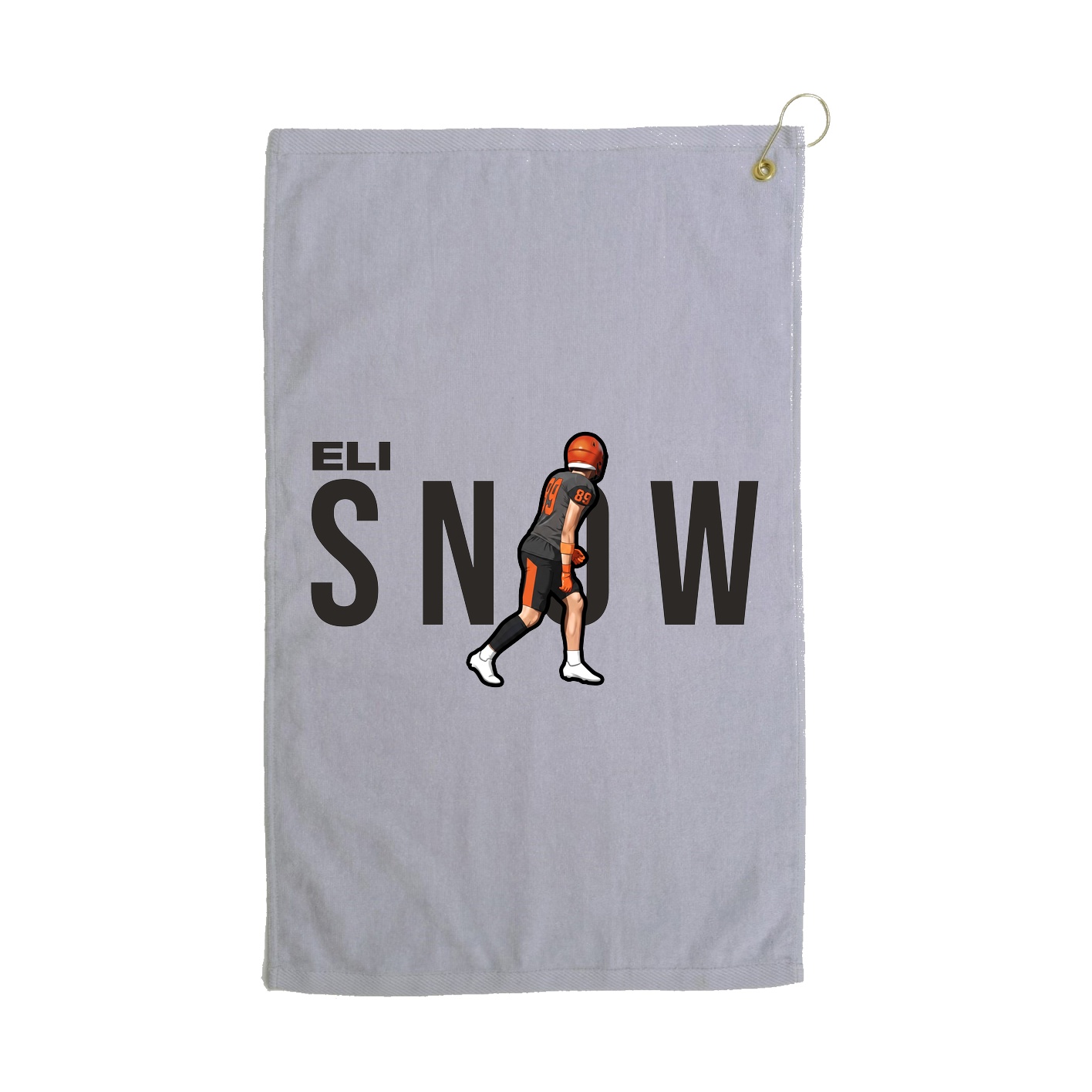 Golf Towel — Player Name in Grey
