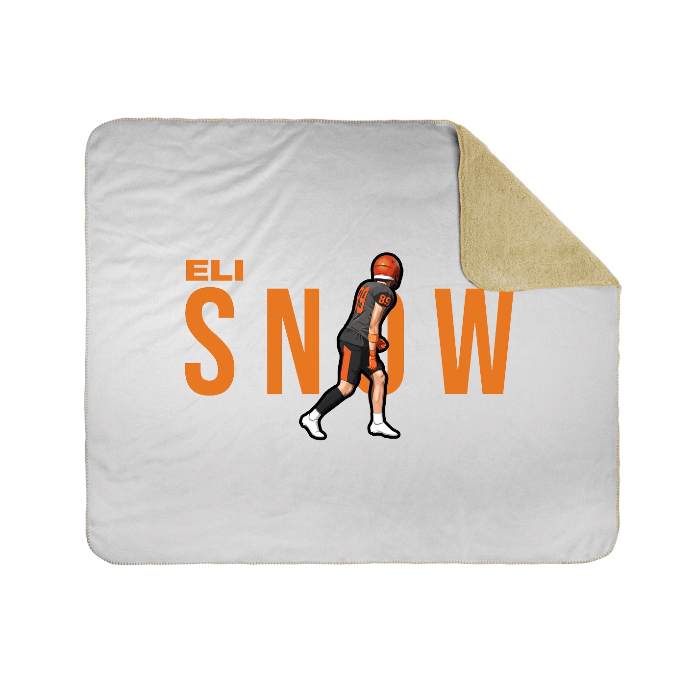 Throw Blanket — Player Name in White