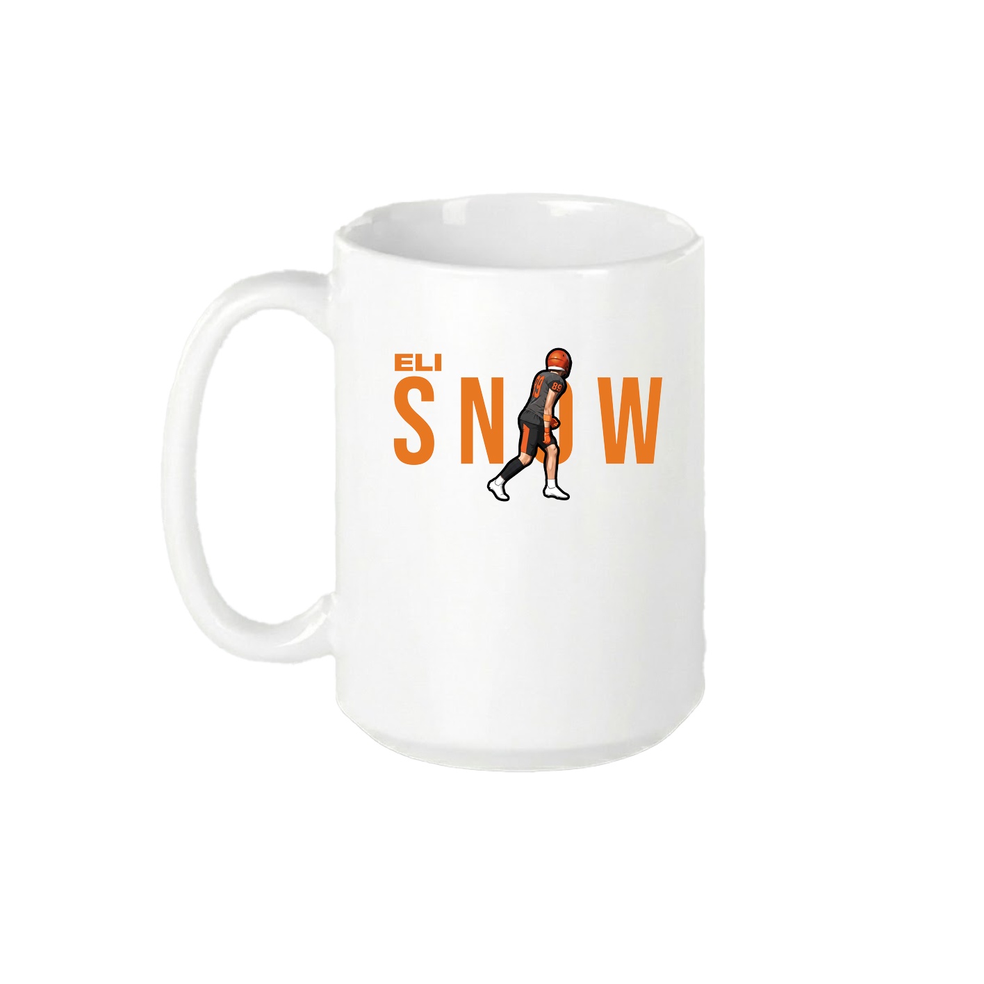 15oz Coffee Mug — Player Name in White