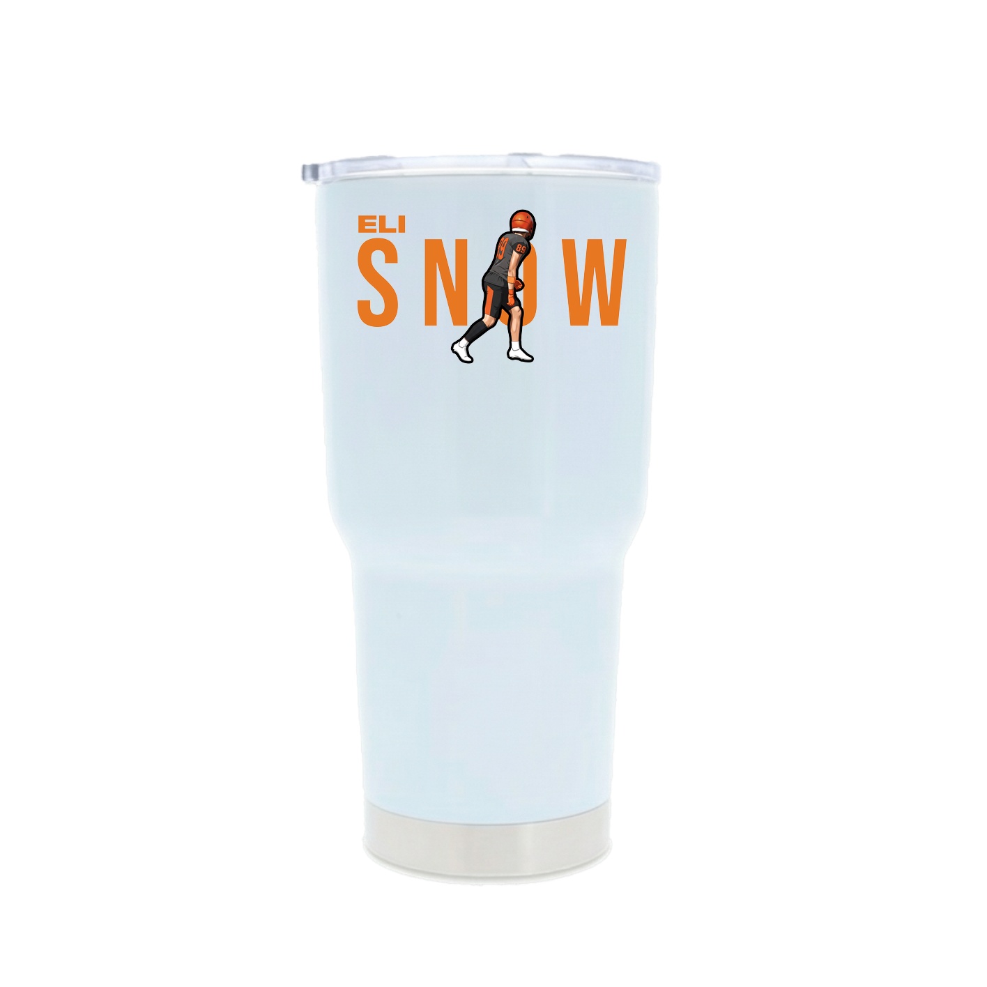 30oz Stainless Steel Tumbler — Player Name in White