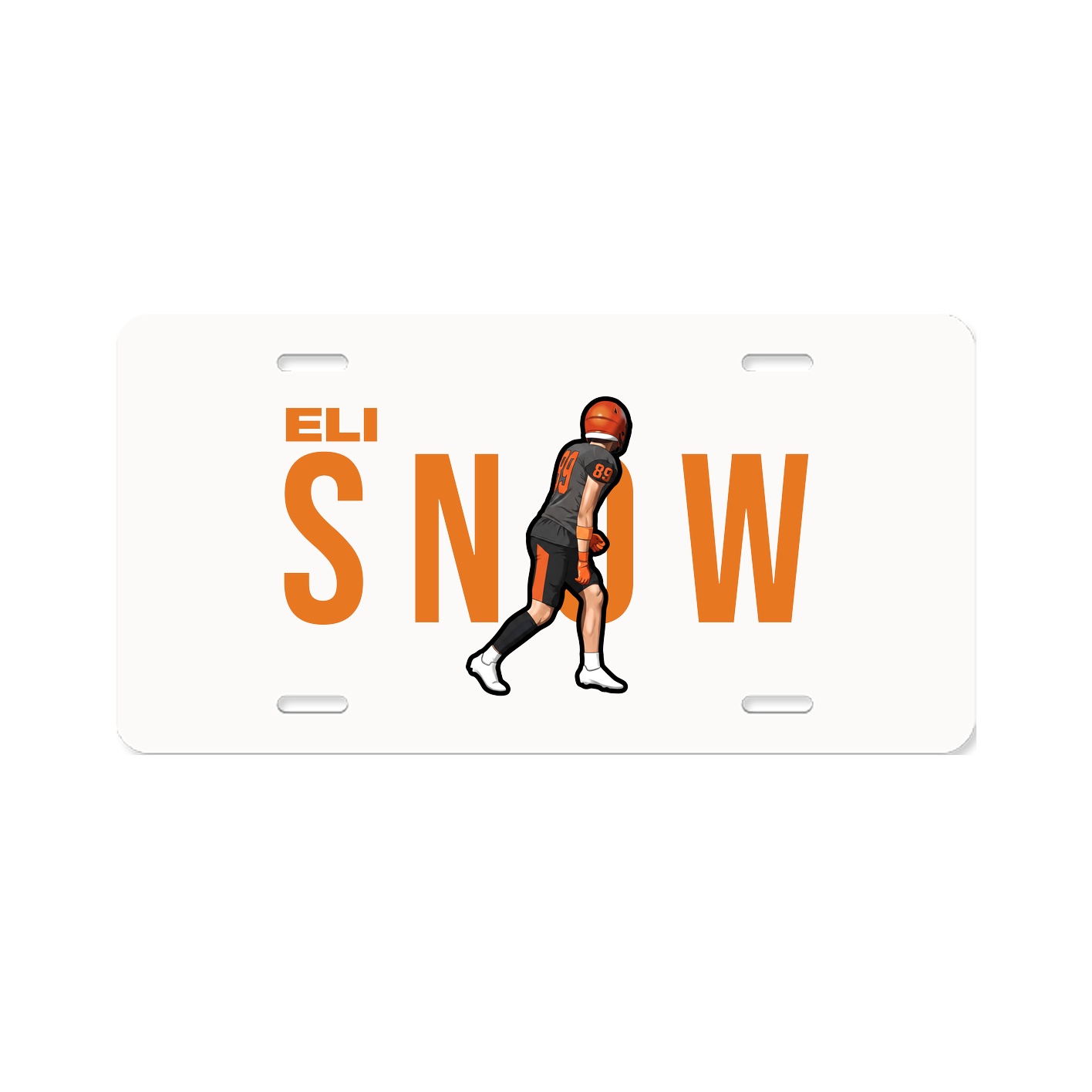 License Plate — Player Name in Classic
