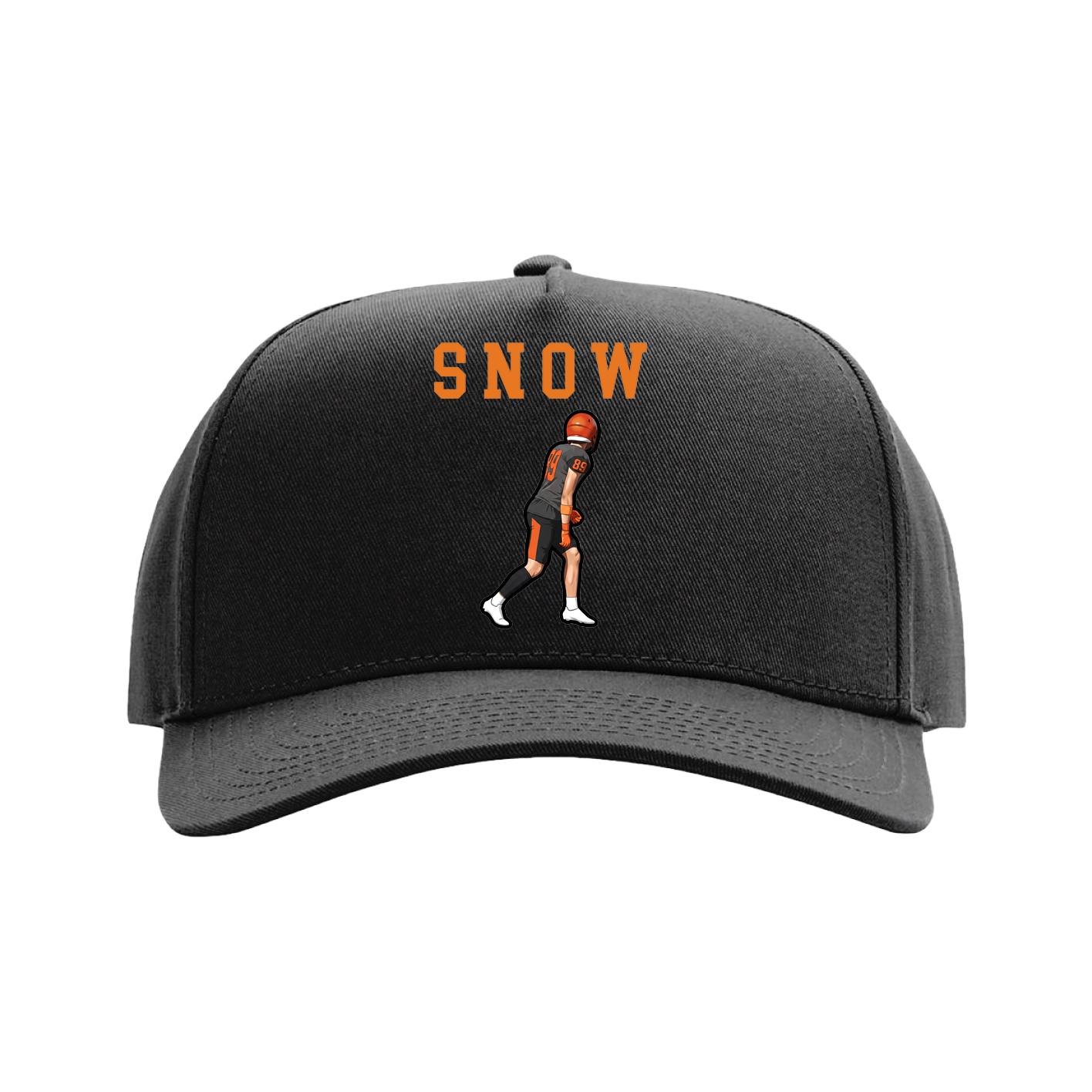 Full Fabric Five-Panel Champ Cap — Shirsey in Black