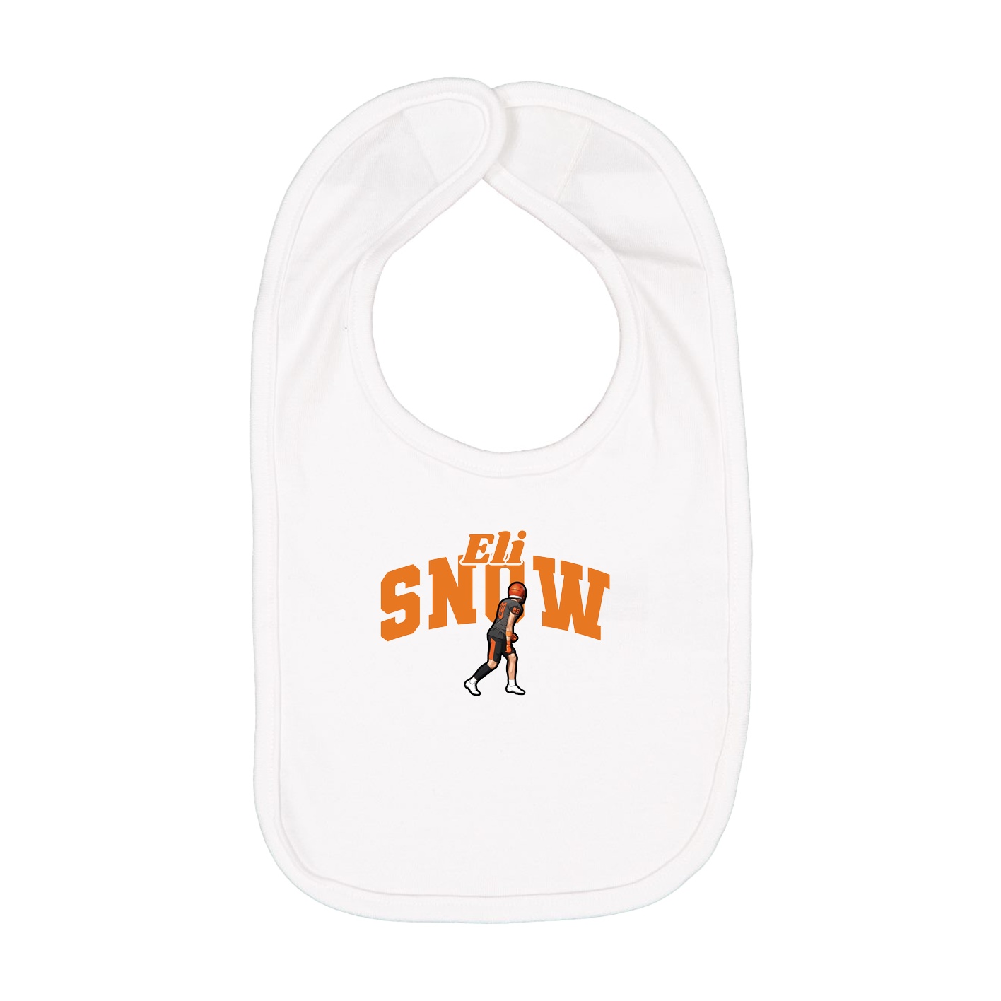 Infant Bib — Signature Arch in White