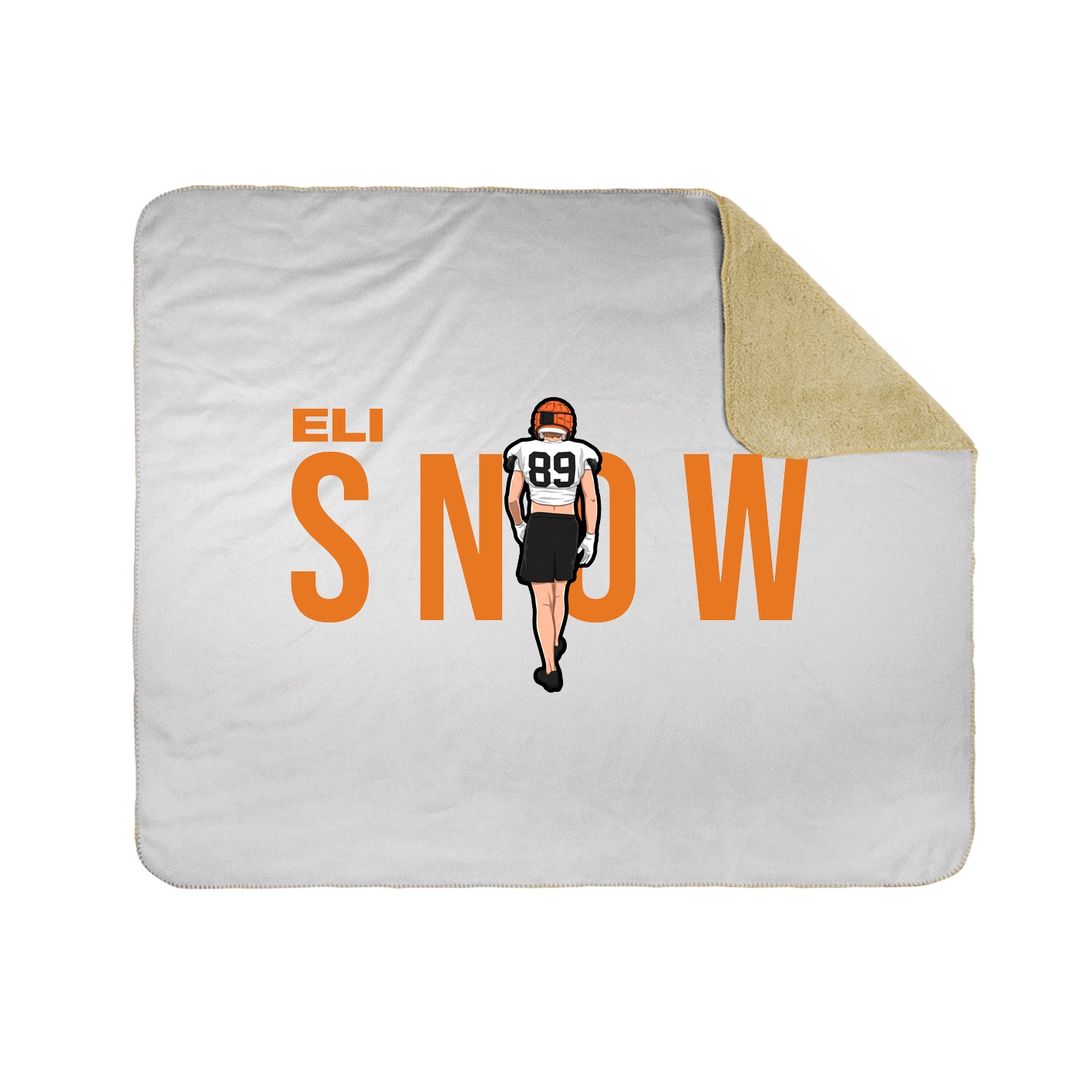 Throw Blanket — Player Name in White