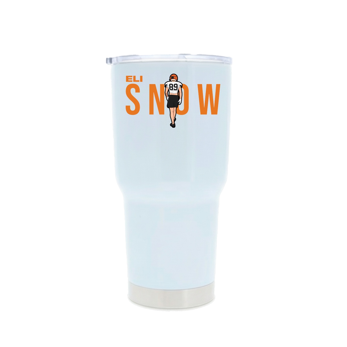 30oz Stainless Steel Tumbler — Player Name in White