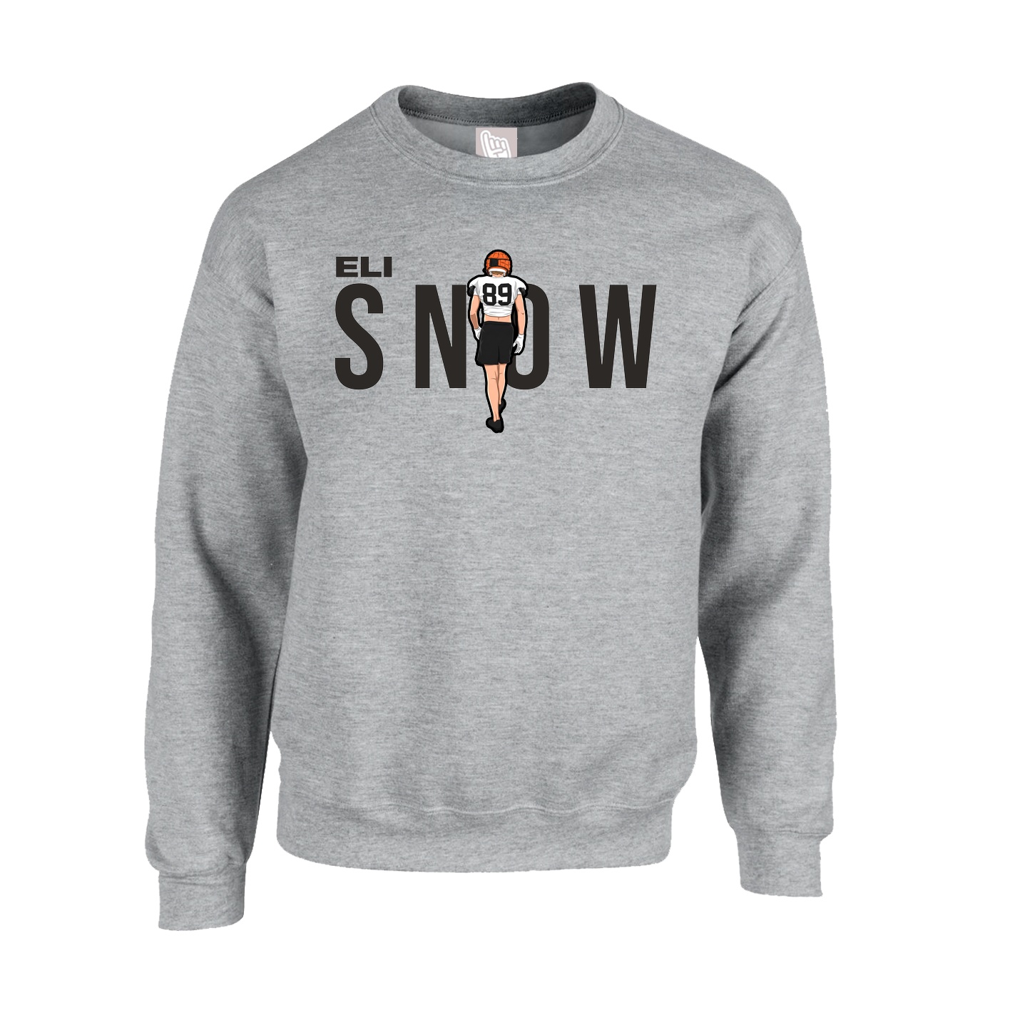 Fleece Crew — Player Name in Grey