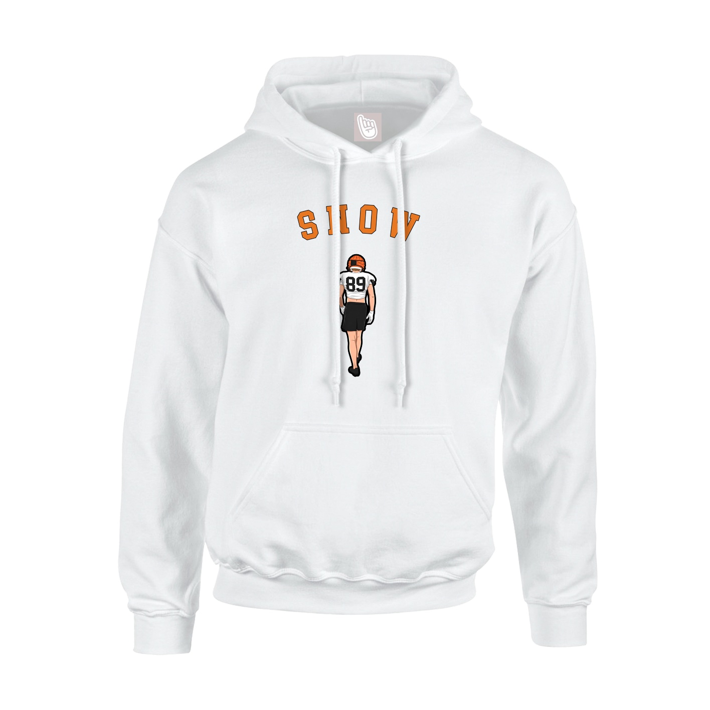 Youth Hoodie — Shirsey Arch in White