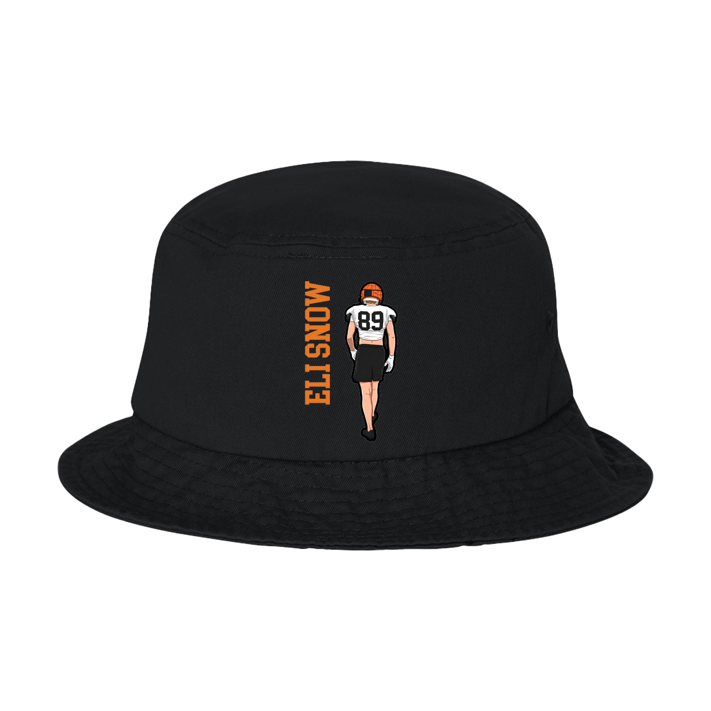 Bucket Cap — Name Vertical in Black