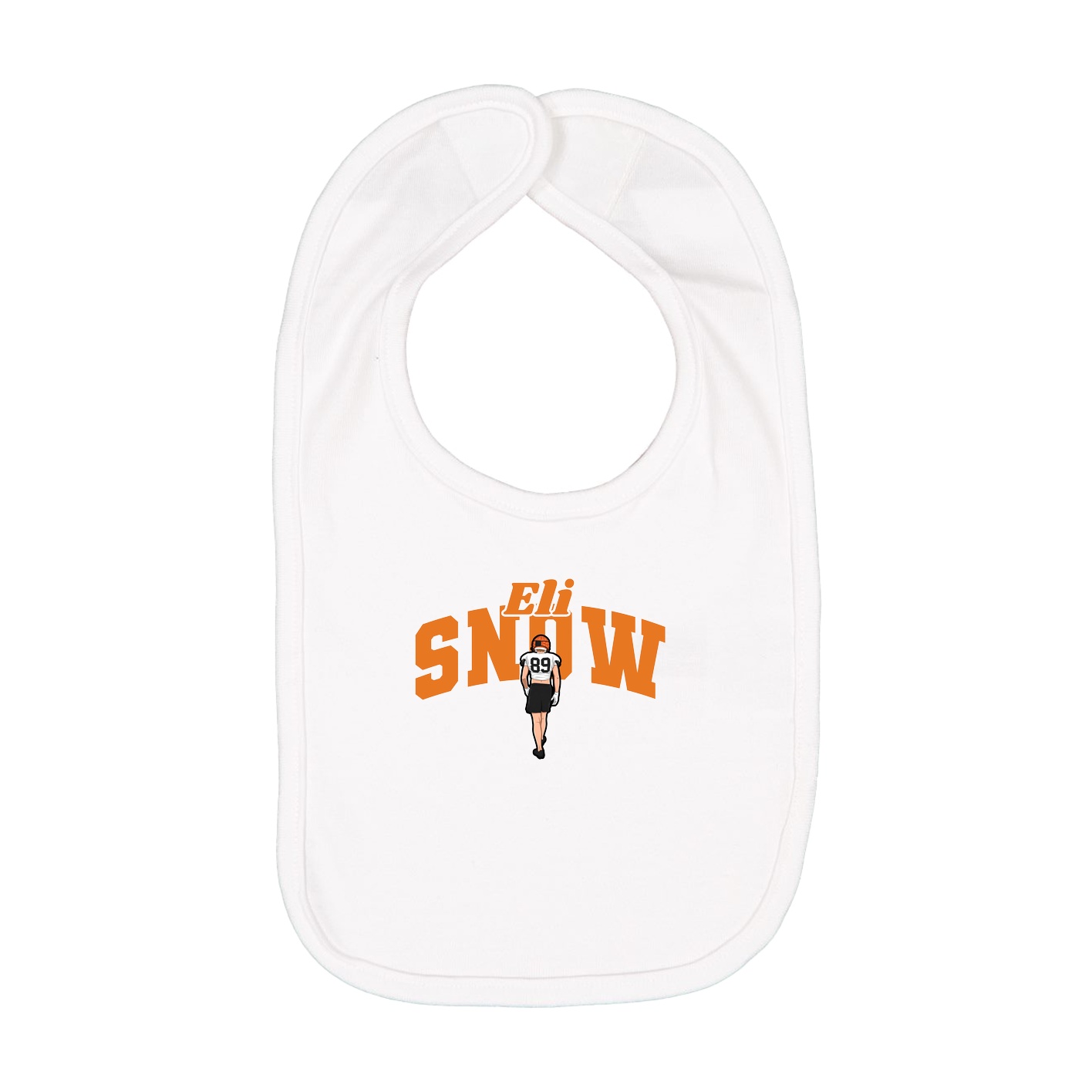 Infant Bib — Signature Arch in White
