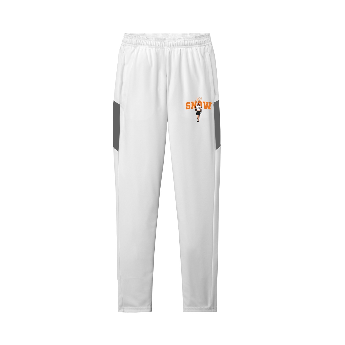 Team Travel Pant — Name Arch in White/Grey