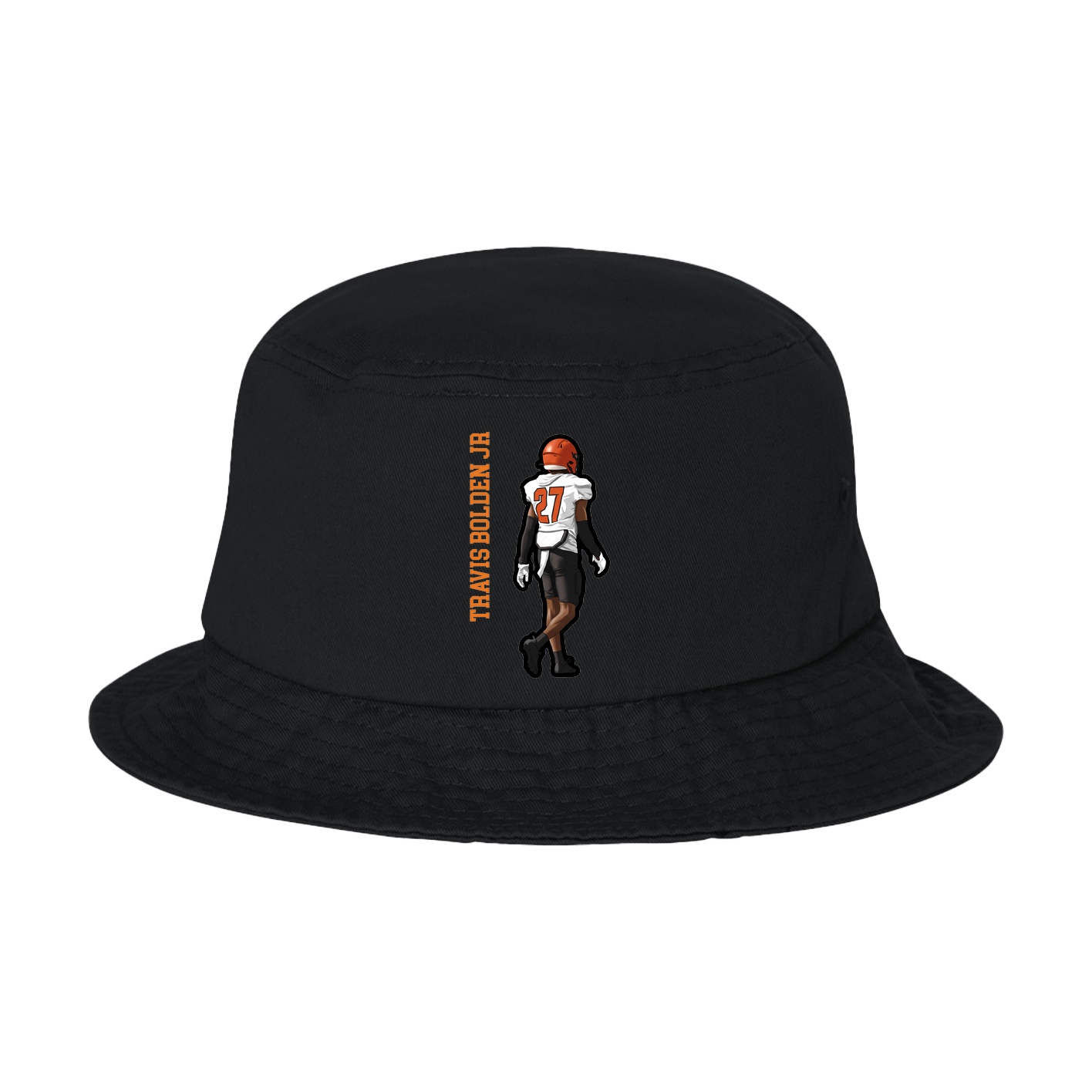 Bucket Cap — Name Vertical in Black