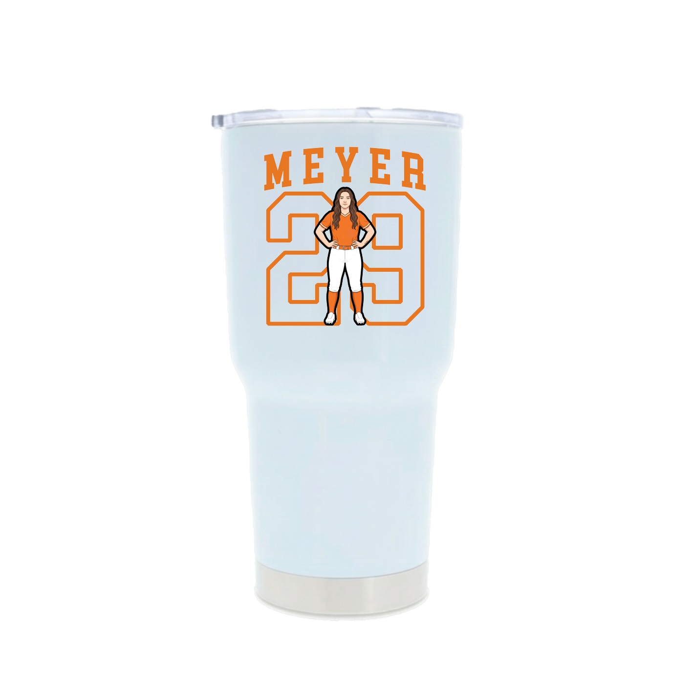 30oz Stainless Steel Tumbler — Shirsey in White