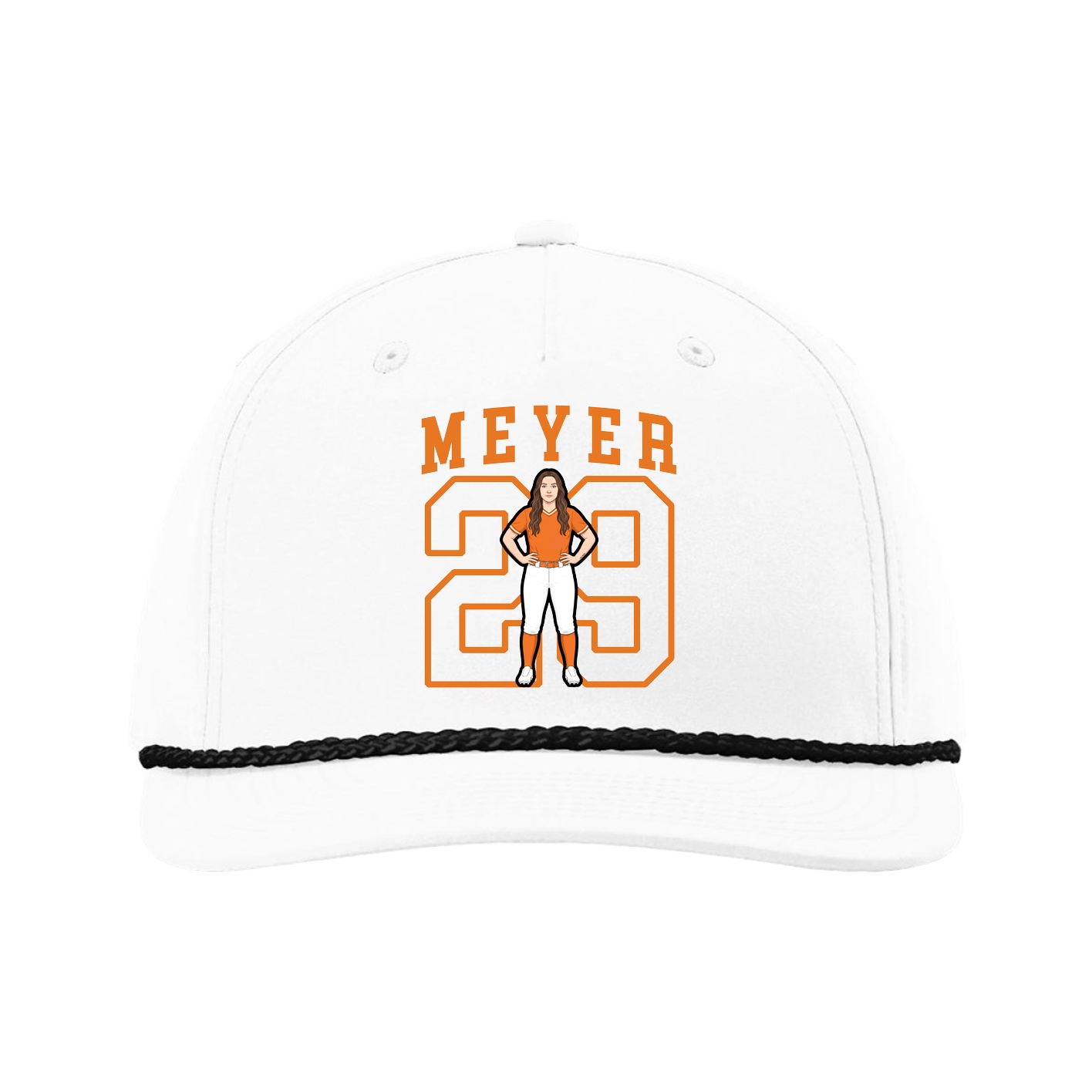 Five-Panel Classic Rope Cap — Shirsey in White