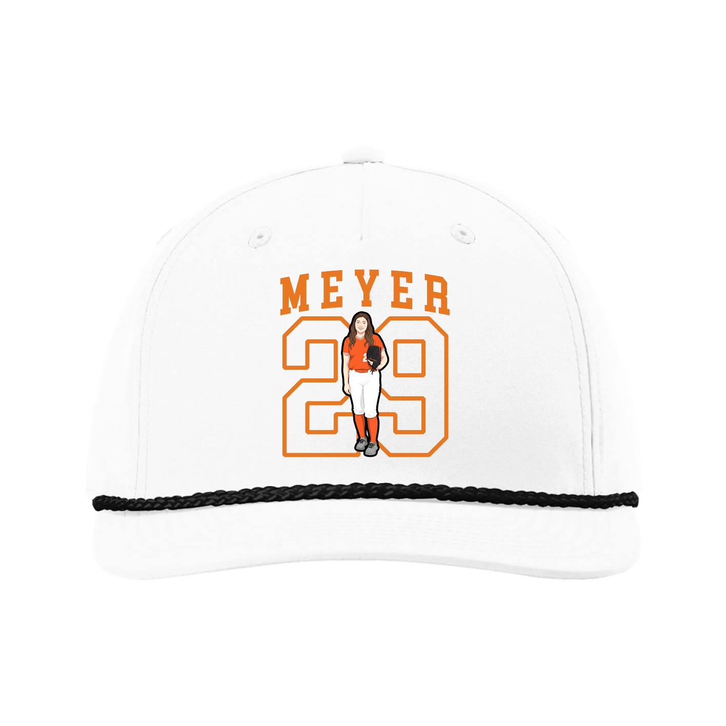 Five-Panel Classic Rope Cap — Shirsey in White