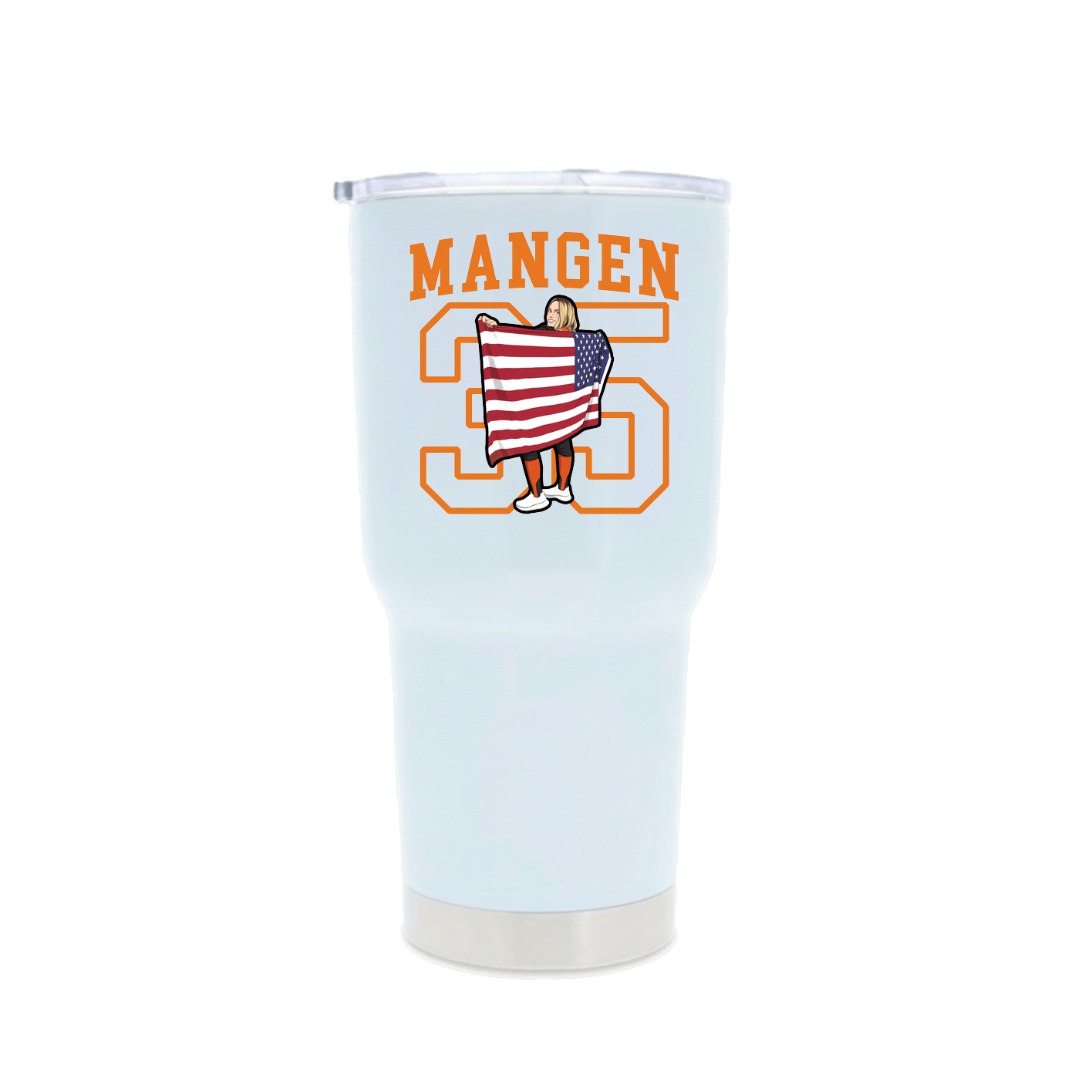 30oz Stainless Steel Tumbler — Shirsey in White