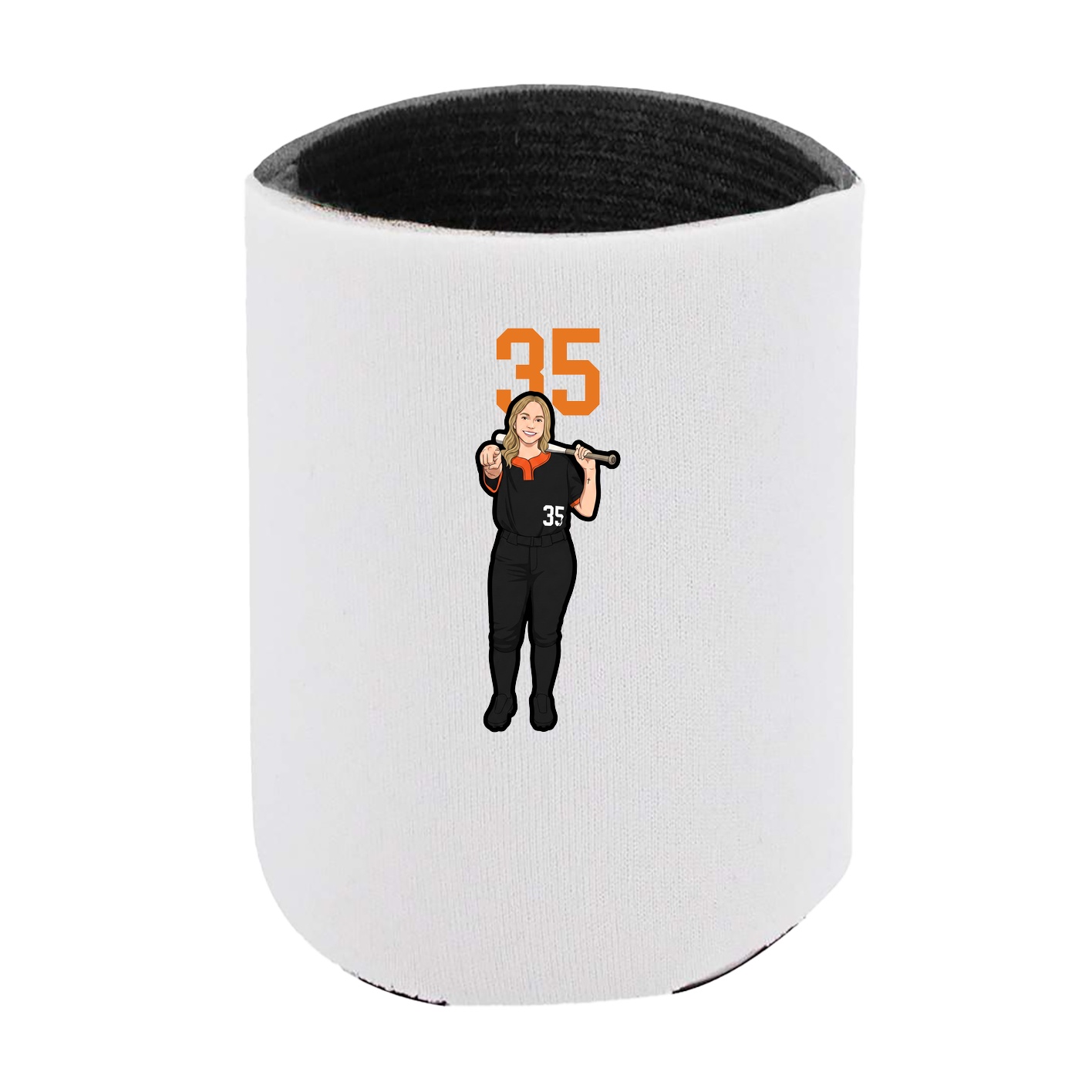 Can Holder — Number Top in White