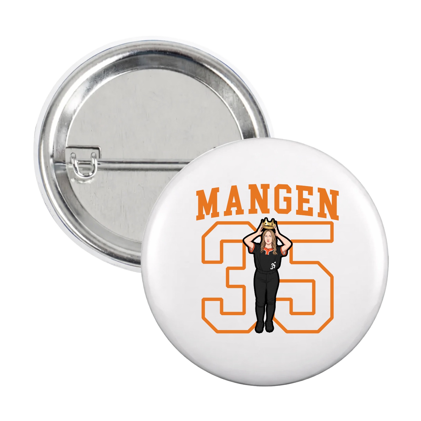 Game Day Button — Shirsey in White