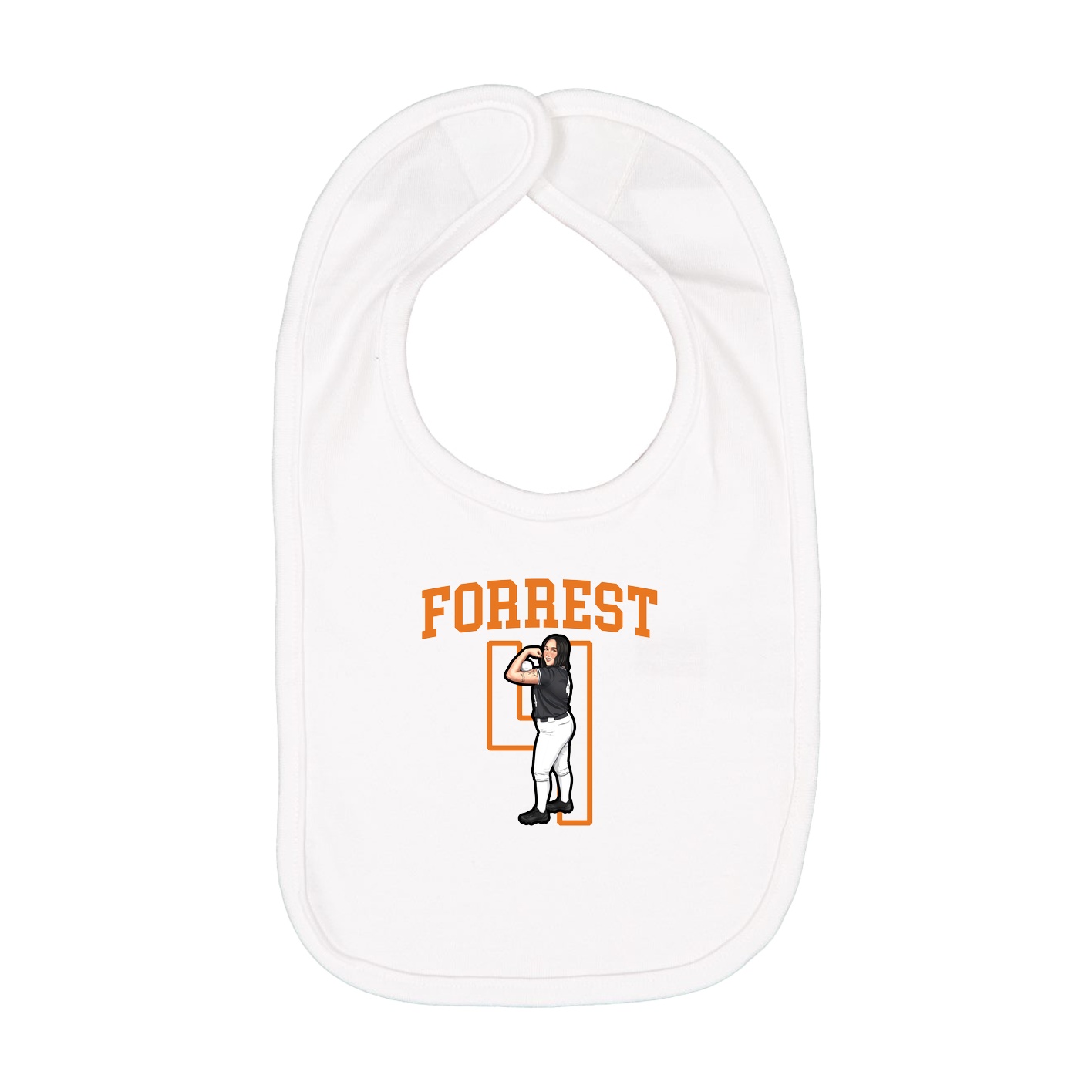 Infant Bib — Shirsey in White