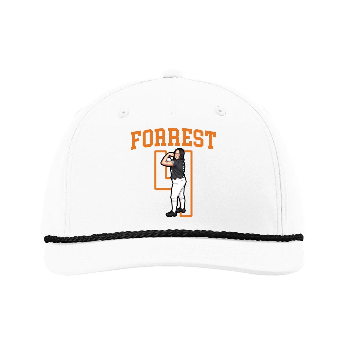 Five-Panel Classic Rope Cap — Shirsey in White