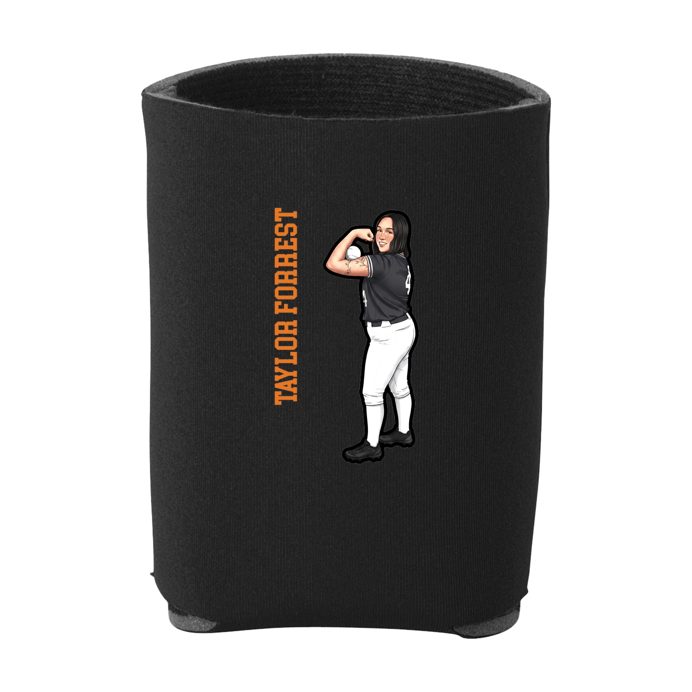 Can Holder — Name Vertical in Black