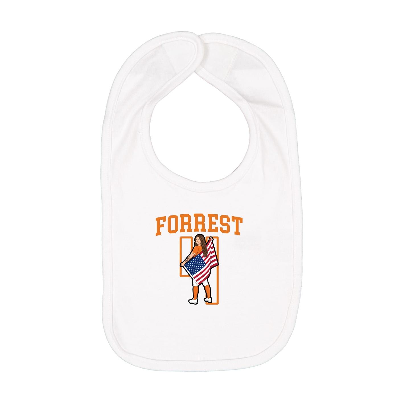 Infant Bib — Shirsey in White