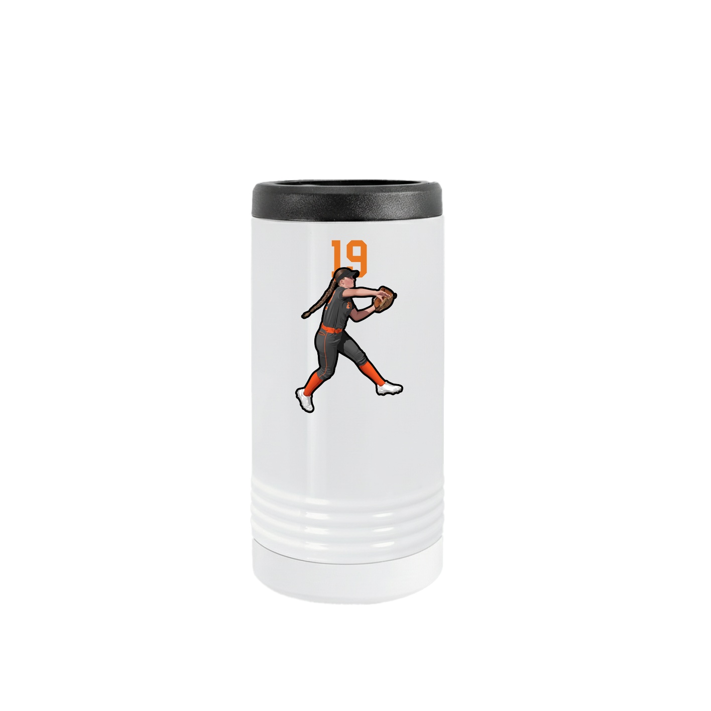 Slim Beverage Holder — Number Top in White