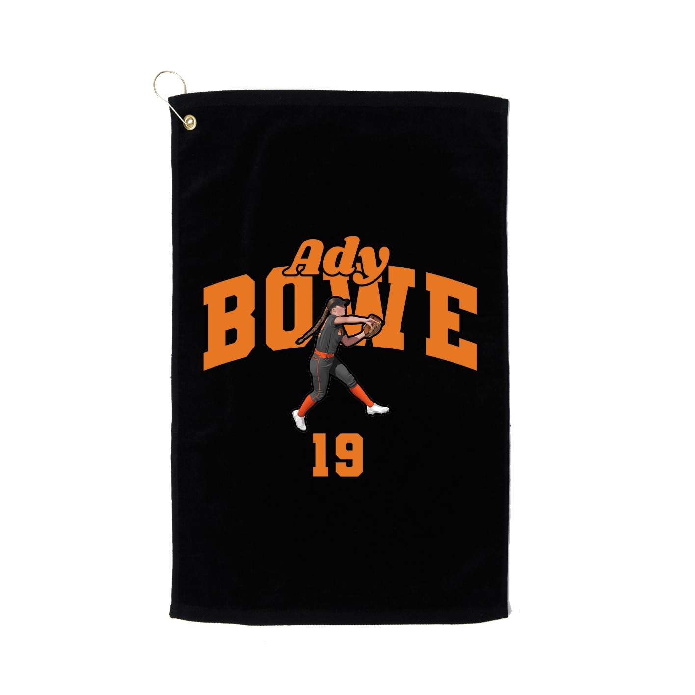 Golf Towel — Signature Arch in Black