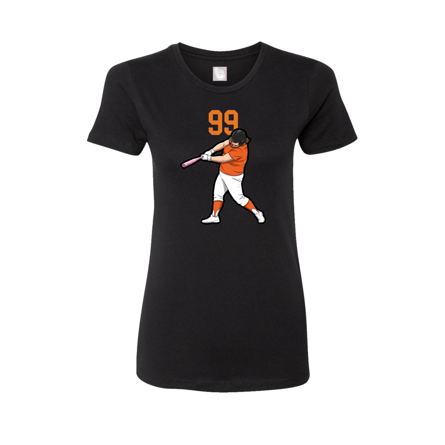 Womens Tee — Number Top in Black