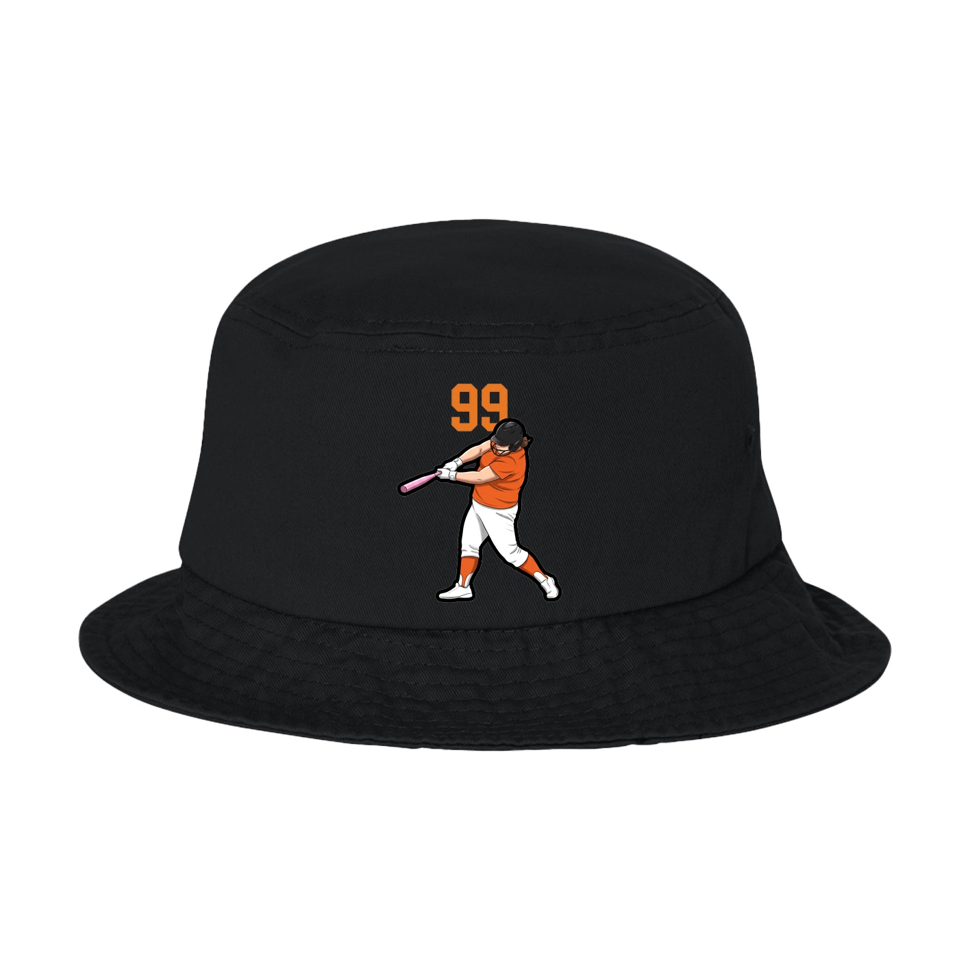 Bucket Cap — Number Top in Black
