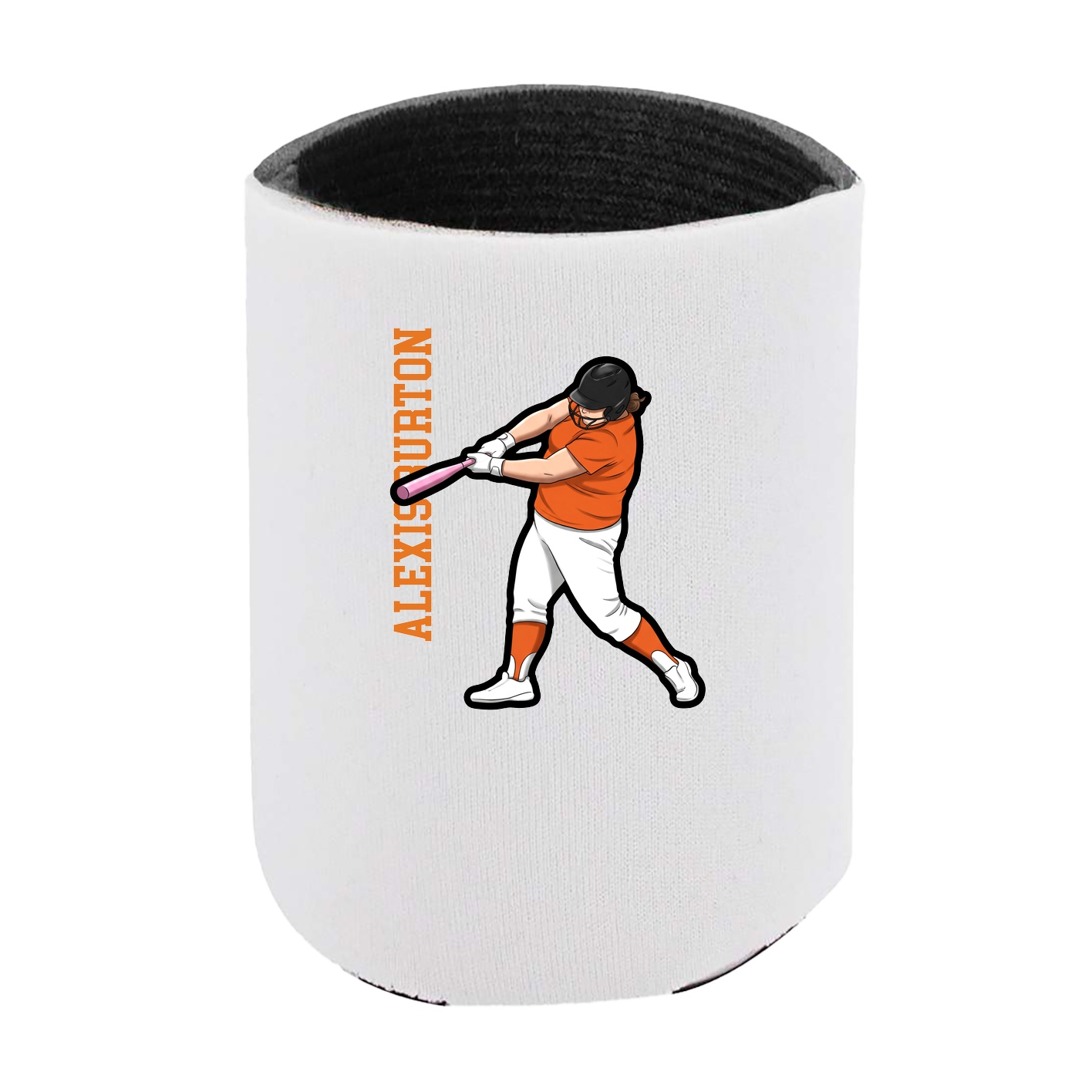 Can Holder — Name Vertical in White