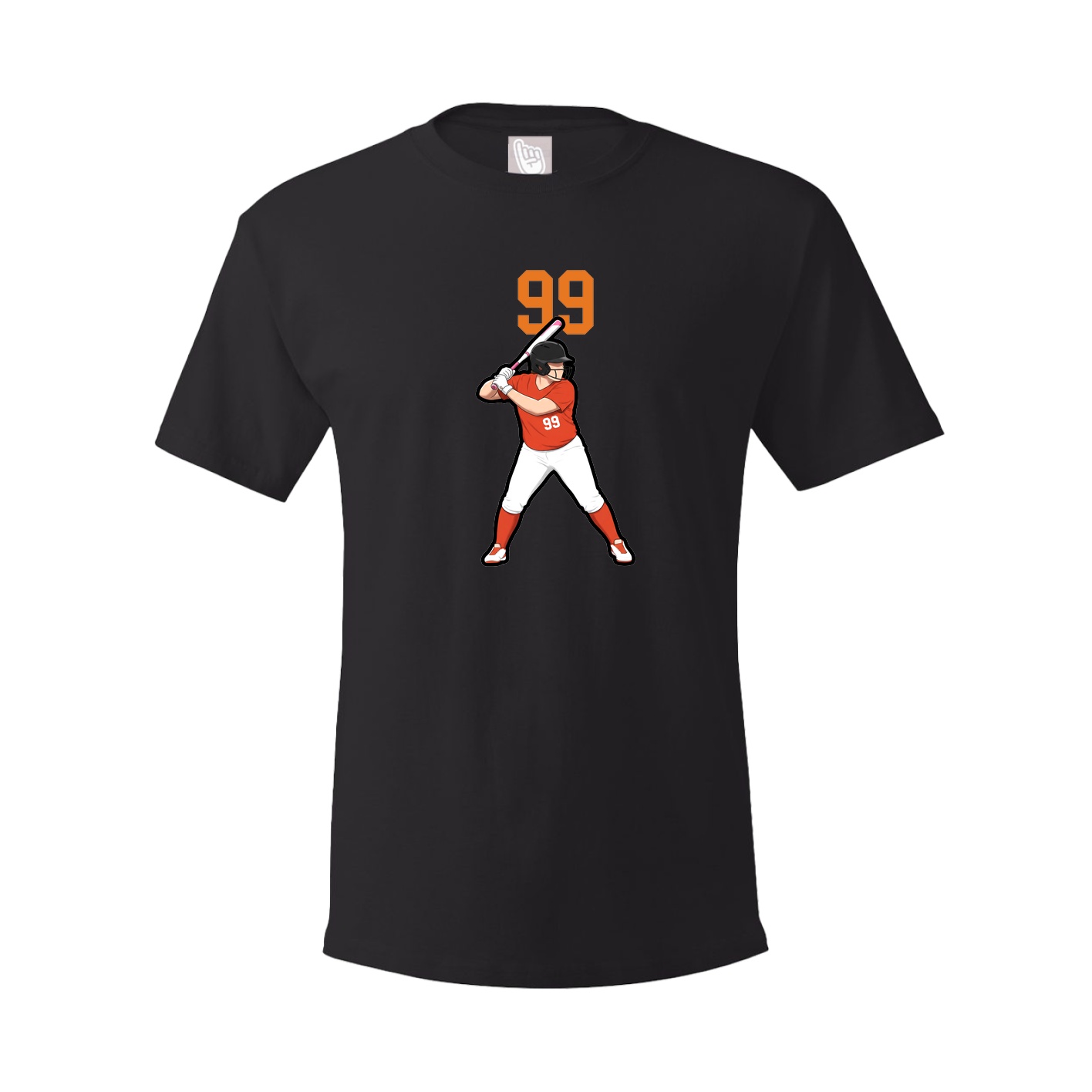 Youth Tee — Number Top in Black