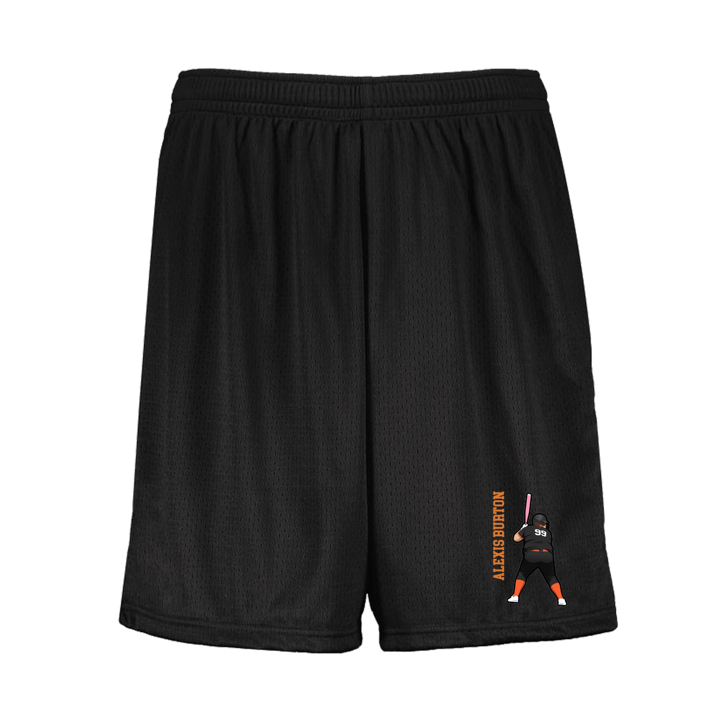 Shorts — Name Vertical in Black