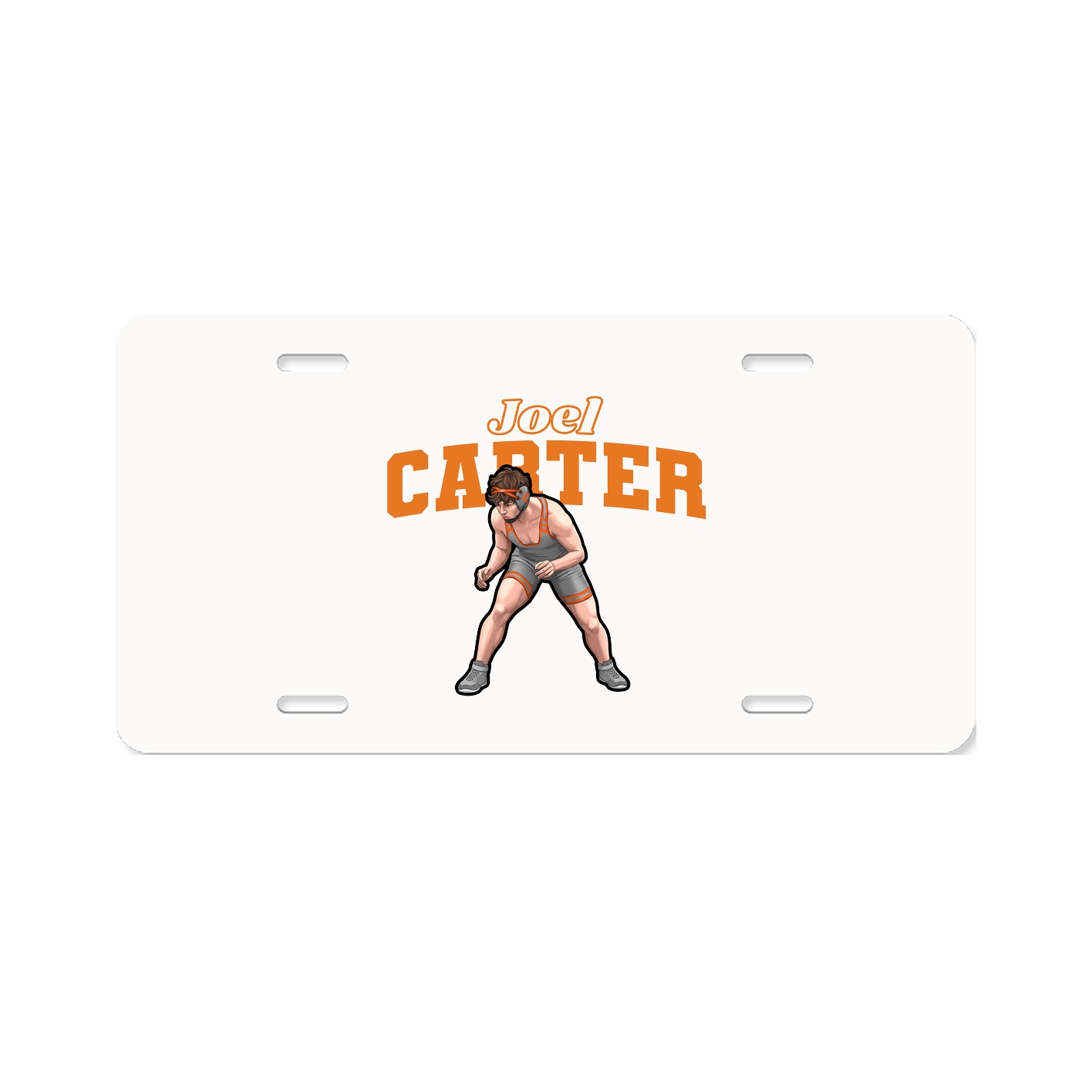 License Plate — Name Arch in Classic