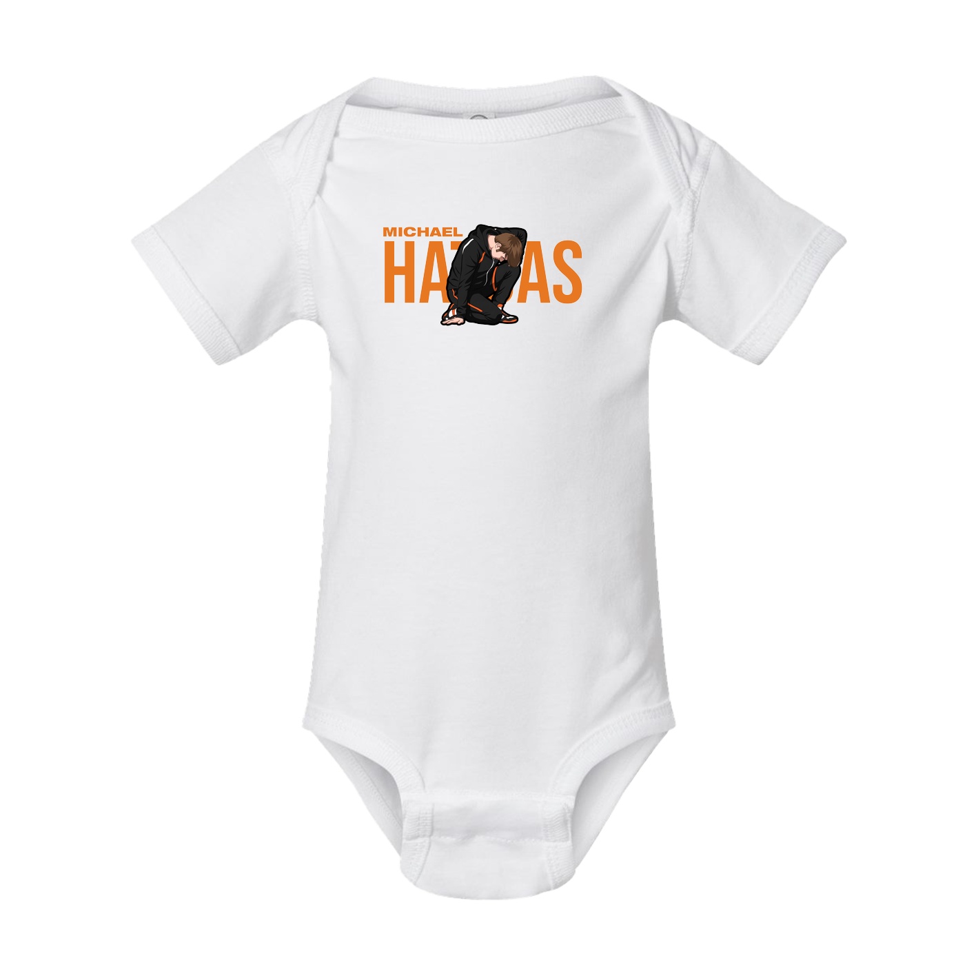 Baby Onesie — Player Name in White