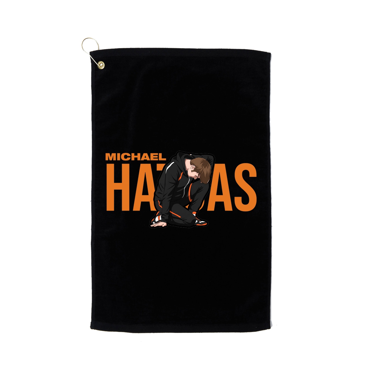 Golf Towel — Player Name in Black